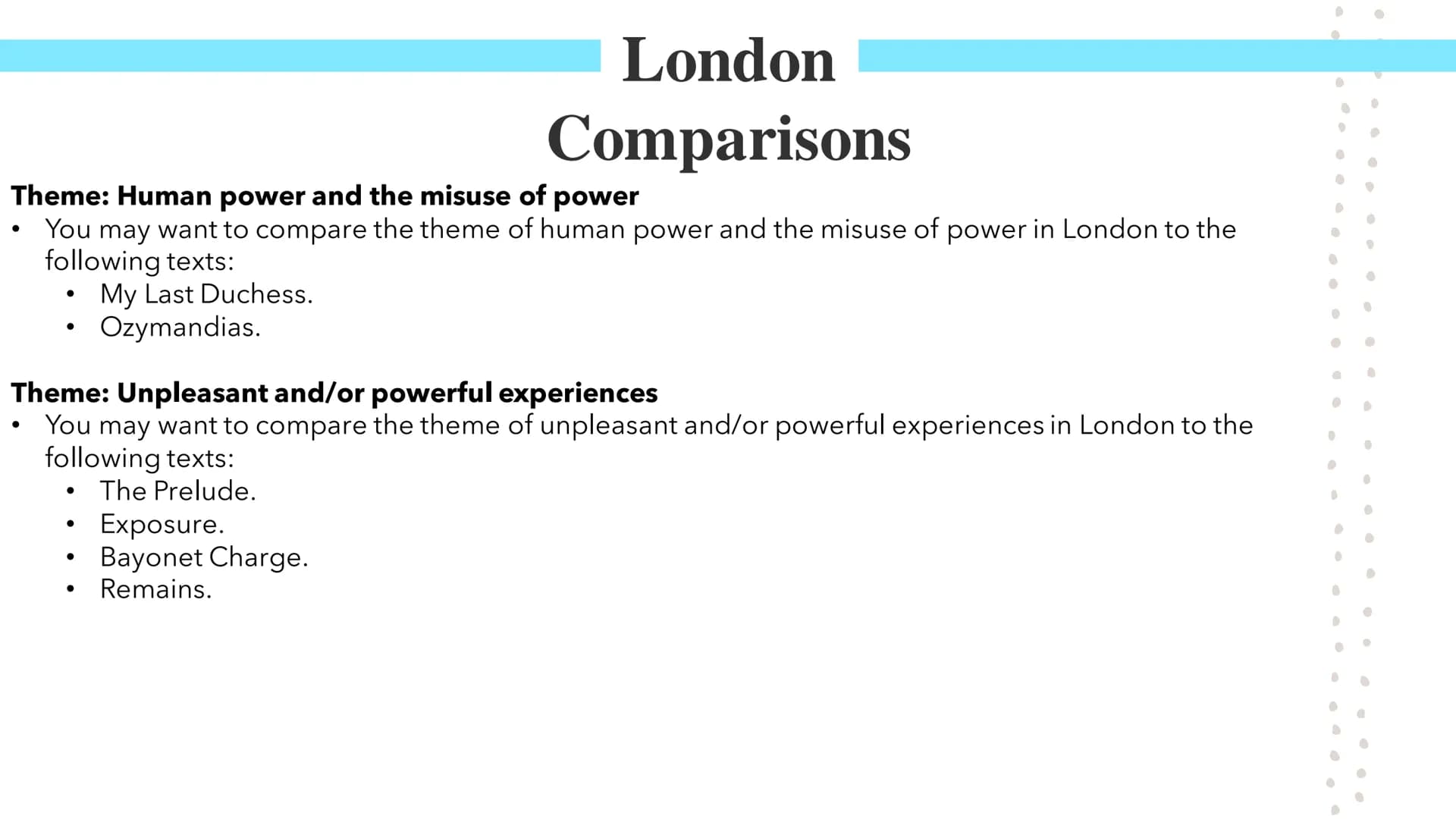 # London
Poetry GCSEs # London
William Blake's London describes a narrator's experience of walking through London. The poem was published a