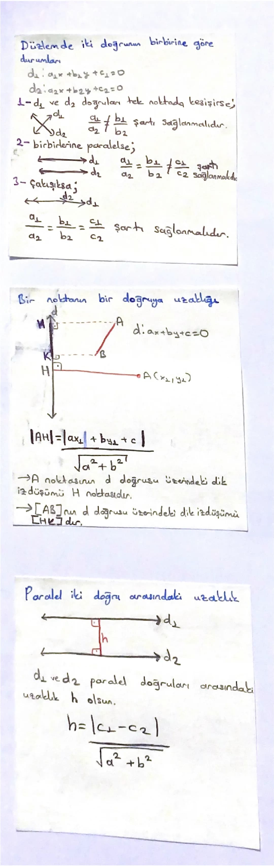 # ANALITIK GEOMETRI~
İki nokta arasındaki uzaklık
$A(x_1,y_1)$ ve $B(x_2,y_2)$ notalardaki
uzaklık,
$|AB|=\sqrt{(x_1-x_2)^2+(y_1-y_2)^2}$
