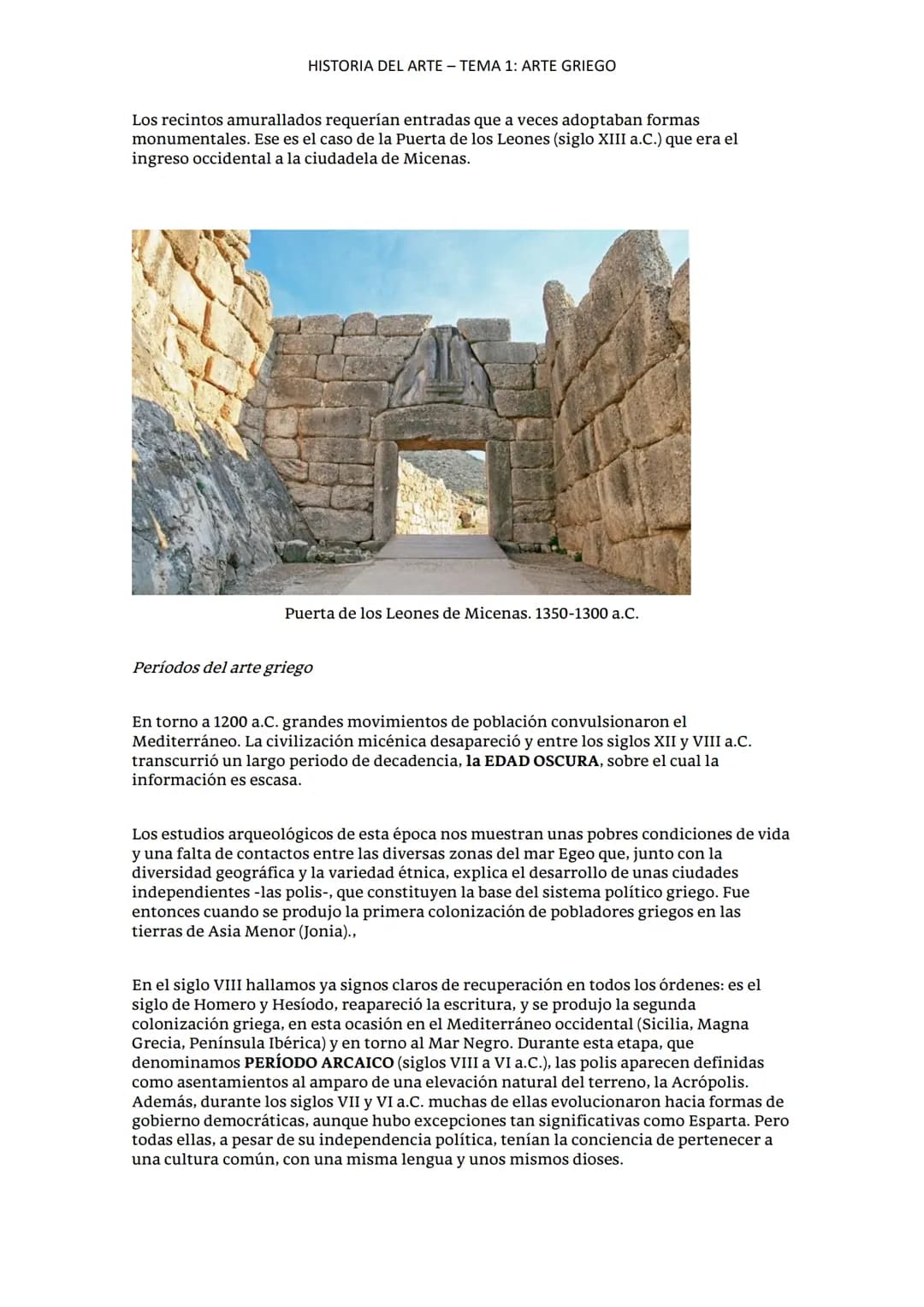 # HISTORIA DEL ARTE - TEMA 1: ARTE GRIEGO
## INTRODUCCIÓN
Antes de que el mundo helénico tuviera un papel destacado en la historia, otras