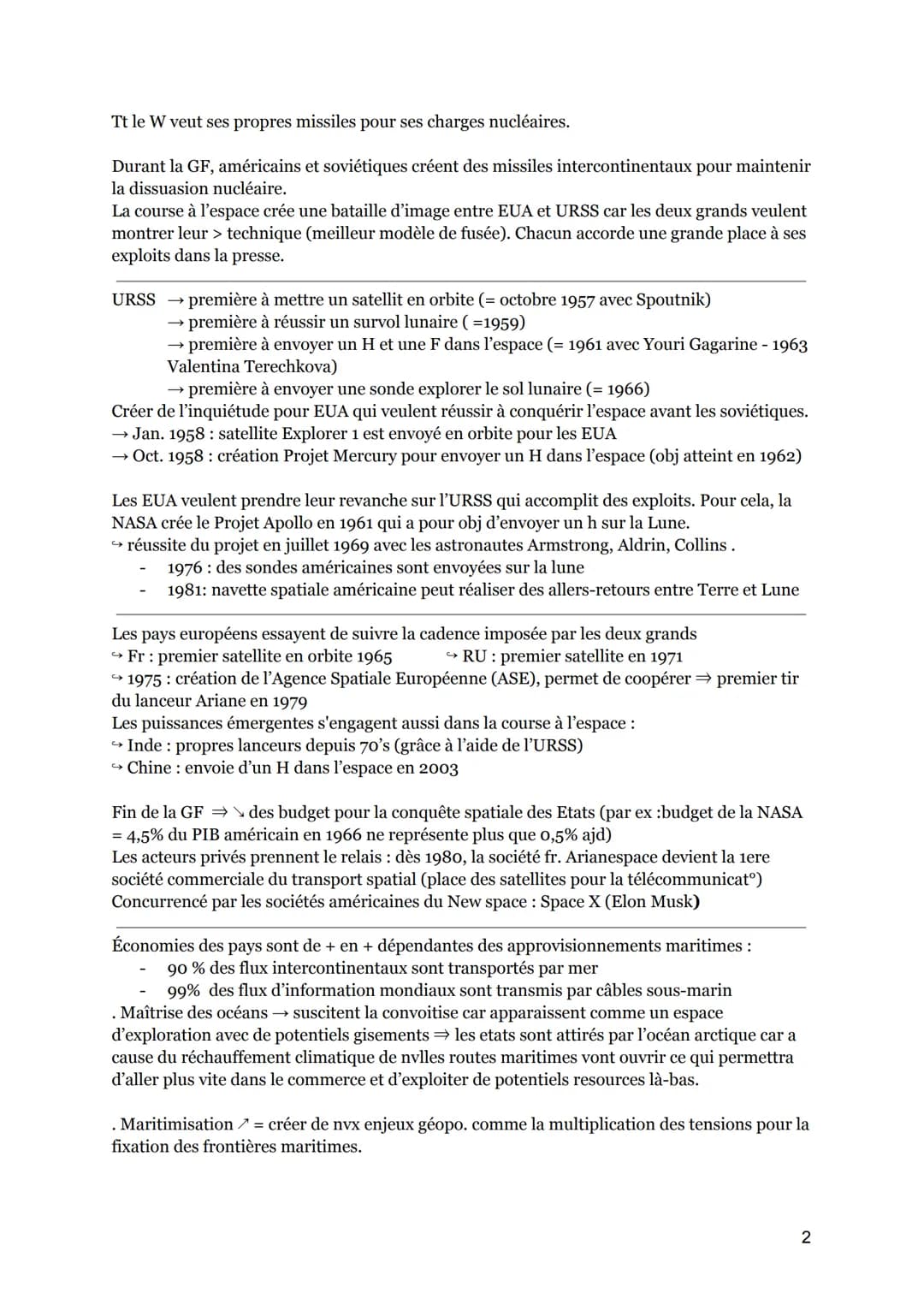 # THÈME 1: Nouveaux espaces de conquêtes: océans et espace
INTRO
Limites techno→ principale raison pour laquelle on ne peut pas explorer e