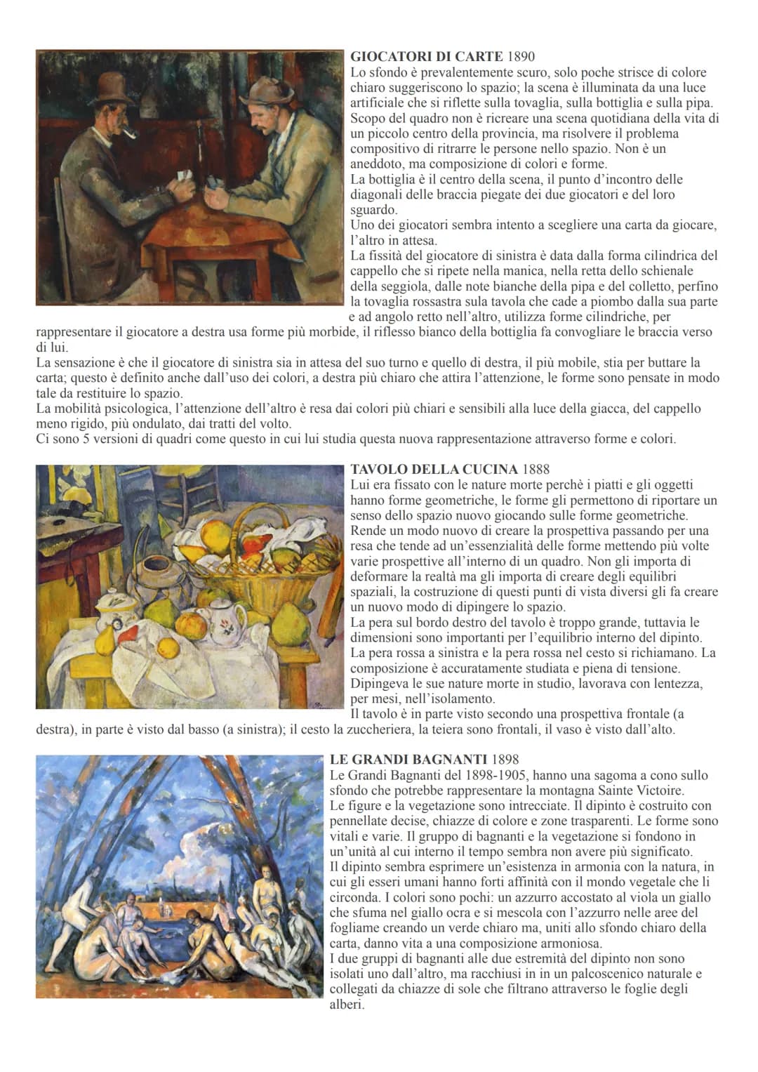 # Paul Cezanne 1839-1906
Era un autodidatta, raramente soddisfatto dei risultati che otteneva. Non riusciva a tradurre in realtà le proprie