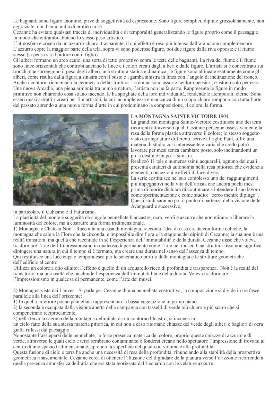 # Paul Cezanne 1839-1906
Era un autodidatta, raramente soddisfatto dei risultati che otteneva. Non riusciva a tradurre in realtà le proprie