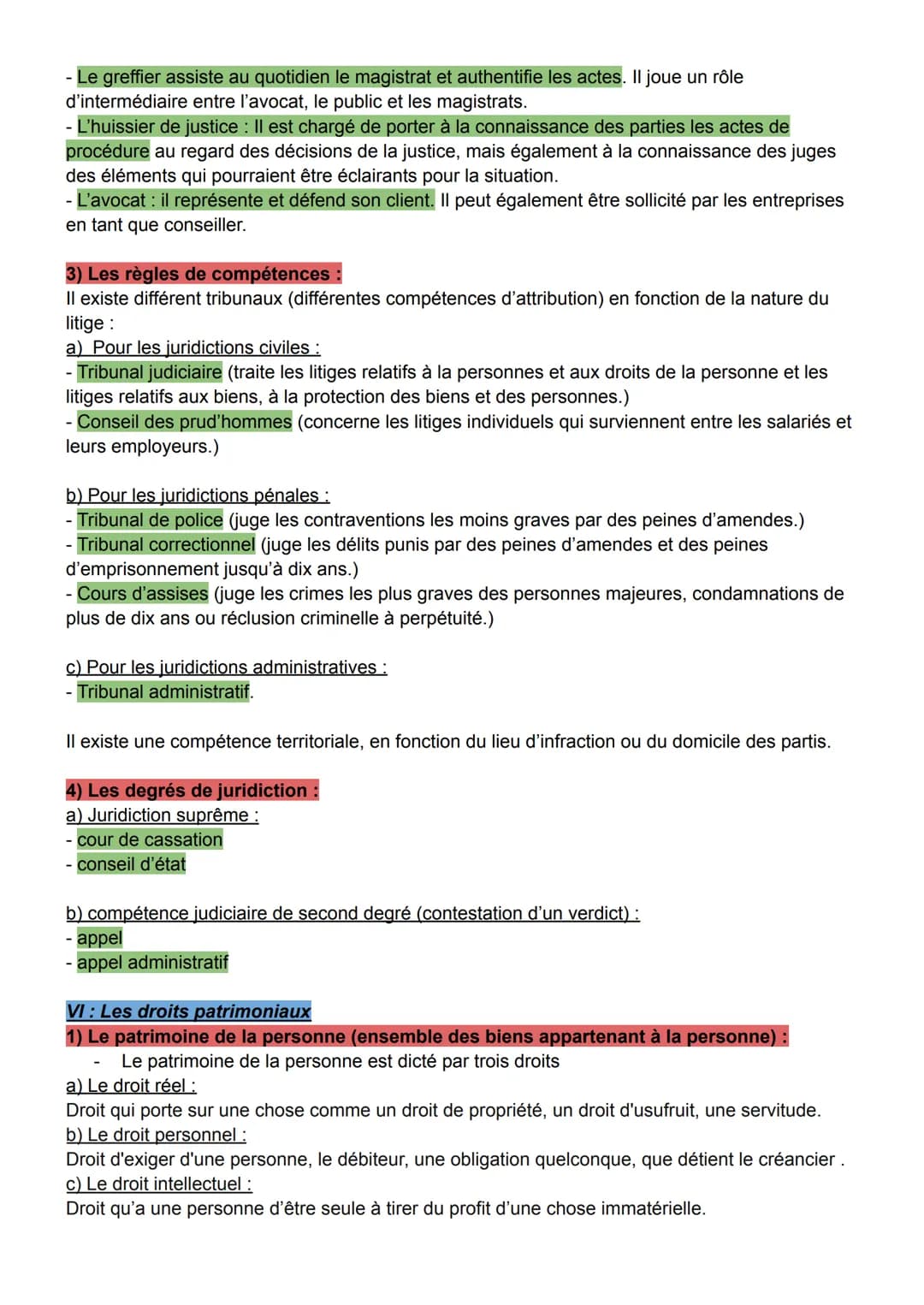 # Synthèse cours d'introduction au droit :
1: Qu'est-ce que le droit et que permet-il?
1) Principes du droit :
- Le droit peut sanctionne