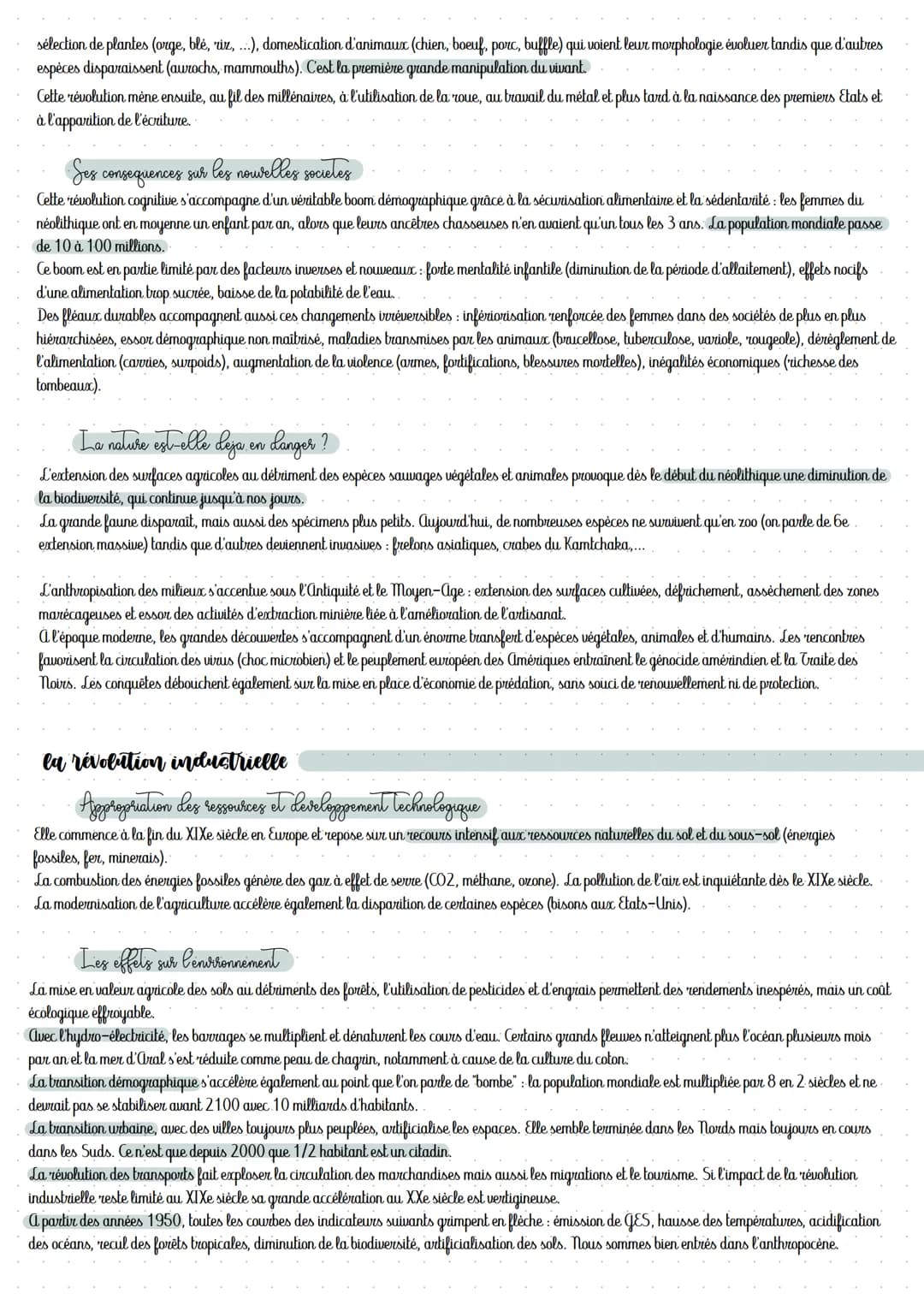 # are 1: exploiter, préserver et proteger
Jalon 2: Le rôle des individus et des sociétés dans l' évolution des milieux
Depuis des milliers