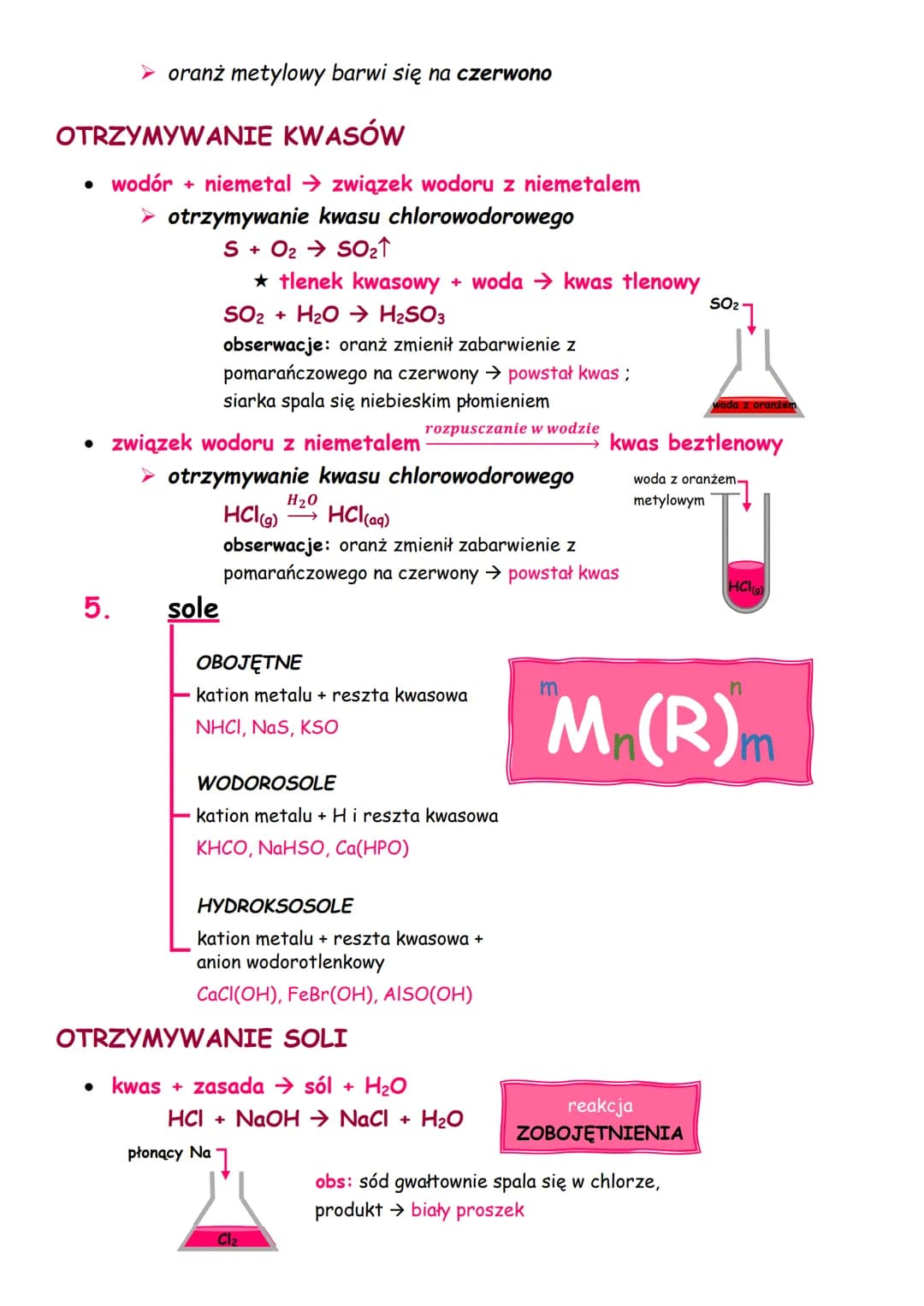 # systematyka związków nieorganicznych
1. tlenki
OTRZYMYWANIE TLENKÓW
* spalanie - bezpośrednia synteza
* ➤ pierwiastek + tlen → tl
