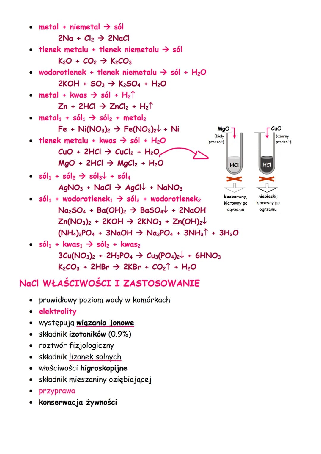 # systematyka związków nieorganicznych
1. tlenki
OTRZYMYWANIE TLENKÓW
* spalanie - bezpośrednia synteza
* ➤ pierwiastek + tlen → tl