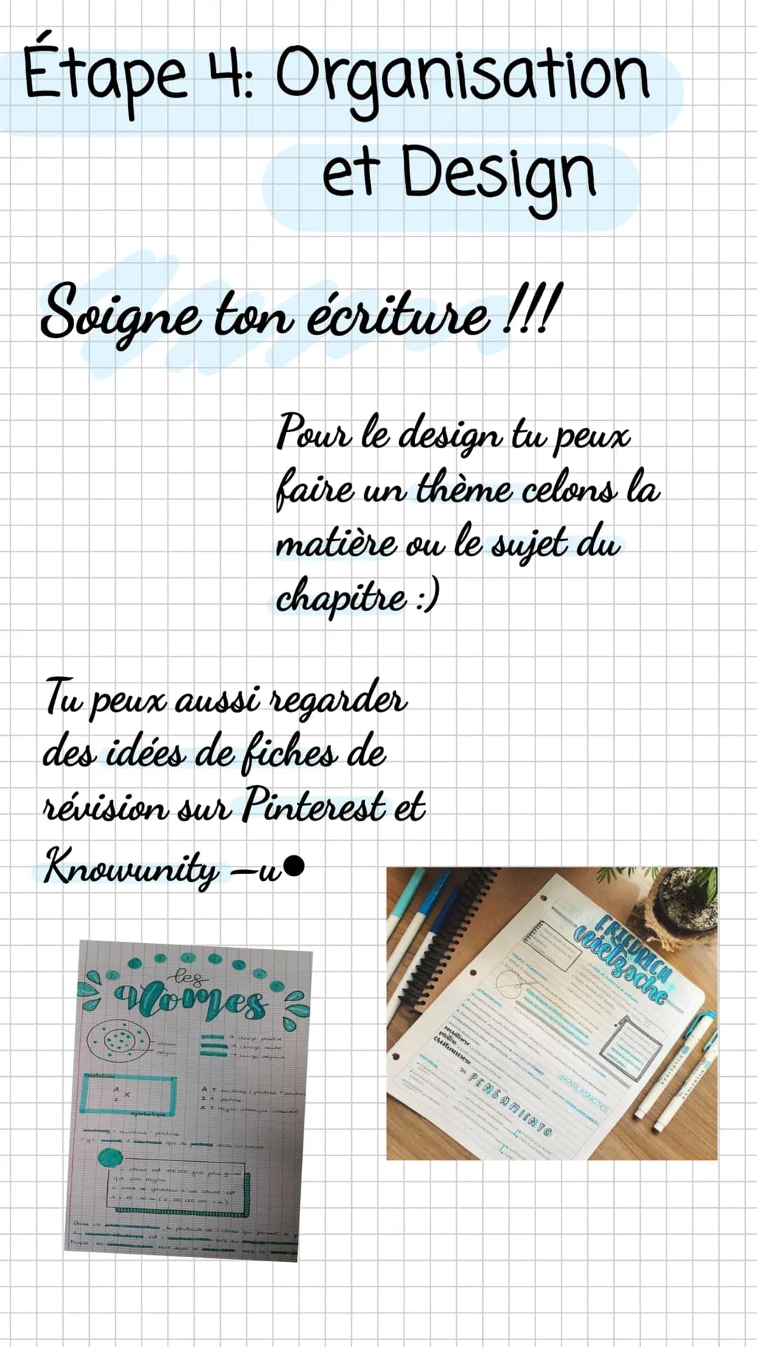 # Comment
créer sa
propre fiche
de révision
_Emejo_study_ # Étape 1: Le Support
Prends de préférence
de petites feuilles de
classeur po