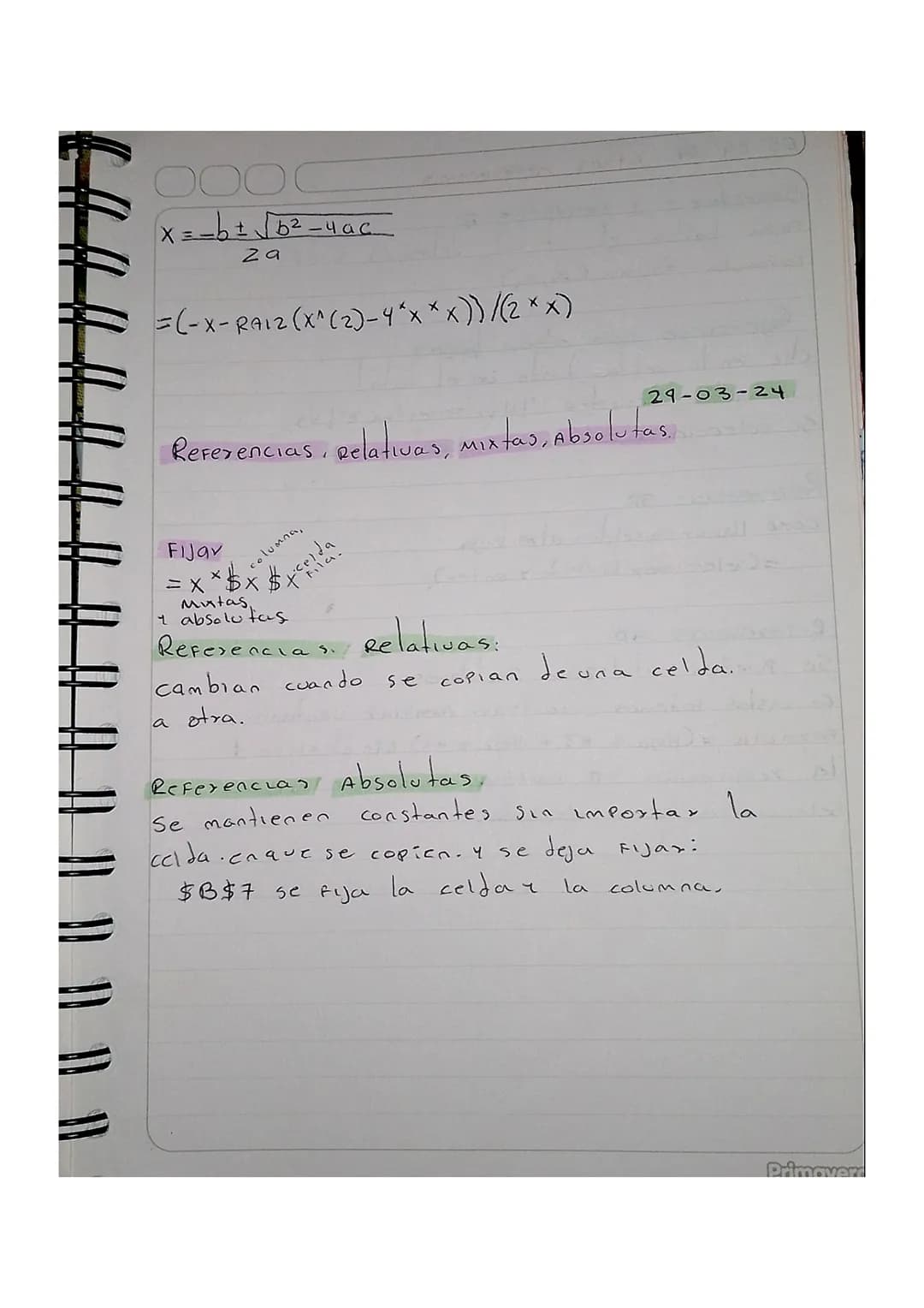 01 03 24
Tipos de operadores ca excel.
Diferencia:
Formula se otiliza cos operaciones aritmetricos mientras
FORCLOGes son Pormulas predeter