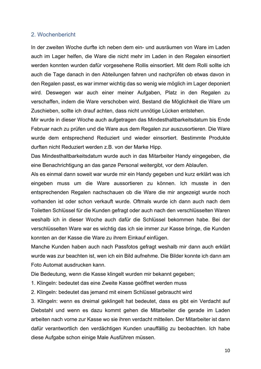 Konrad-Klepping Berufskolleg
Geschwister-Scholl-Straße 1
Tel: 02315023166
KB
44135 Dortmund
# Praktikumsbericht
Schülerpraktikum im dm-dro