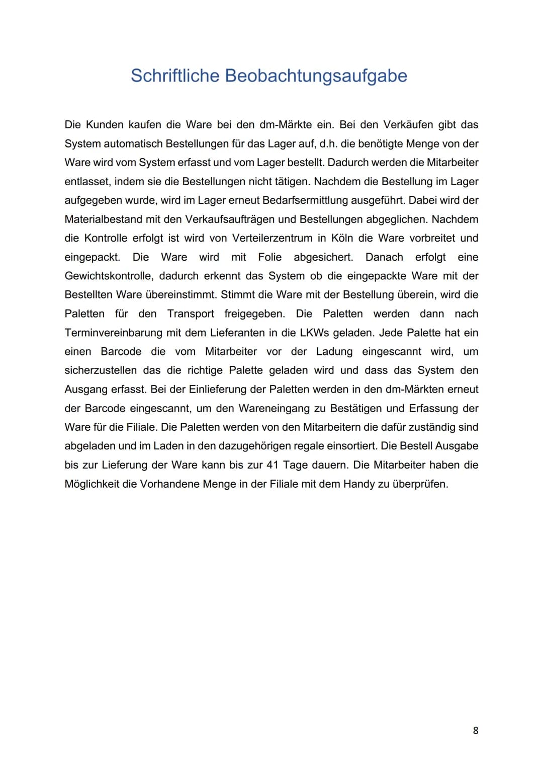 Konrad-Klepping Berufskolleg
Geschwister-Scholl-Straße 1
Tel: 02315023166
KB
44135 Dortmund
# Praktikumsbericht
Schülerpraktikum im dm-dro