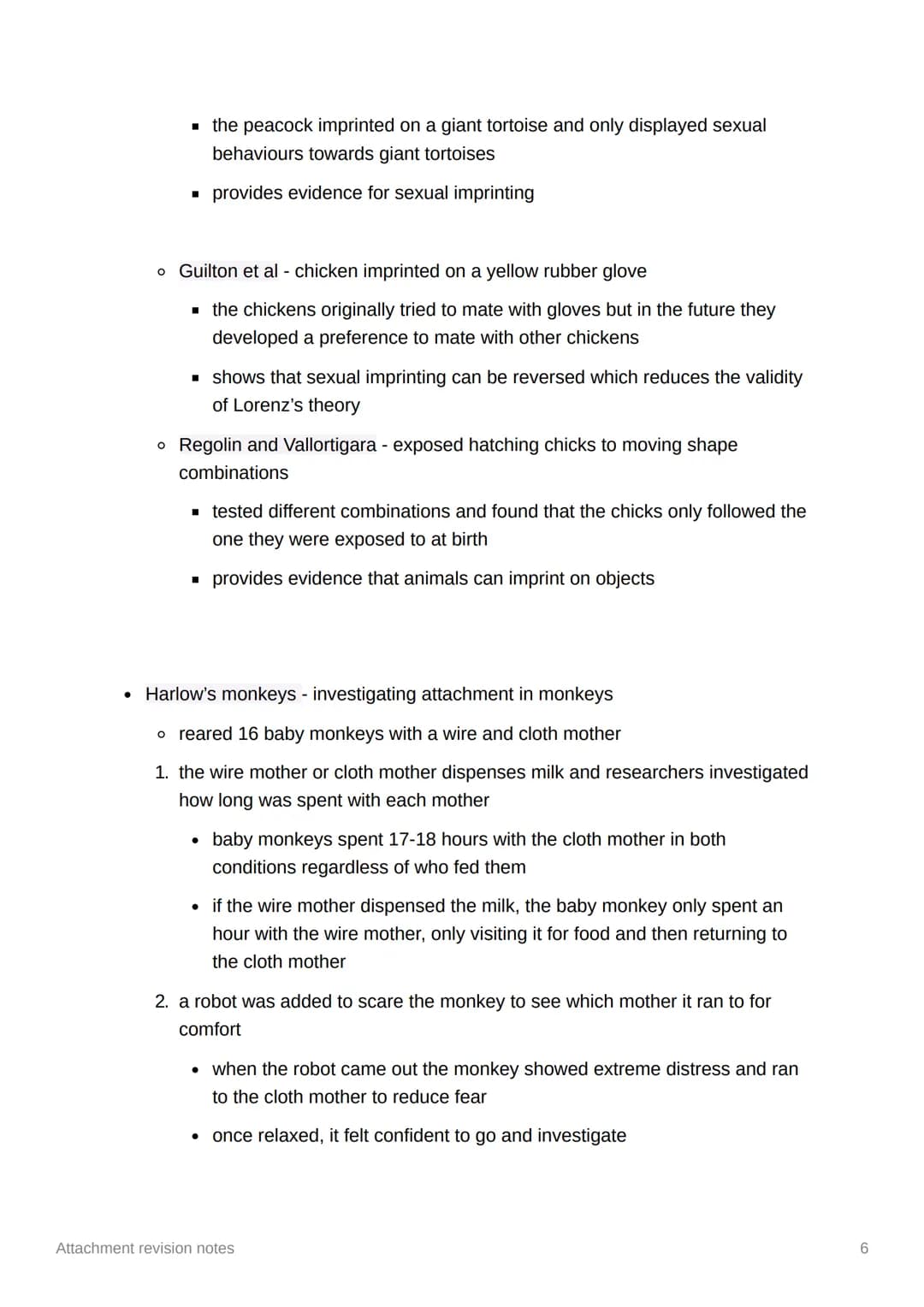 Attachment revision notes
Caregiver-infant interactions
* attachment - a close two way emotional bond between two individuals, seeing
th