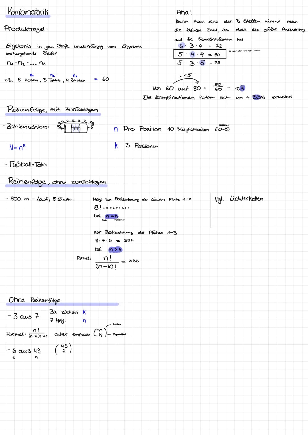 # Q3-Klausur 1
Begriffe I Definitionen
Ergebnisraum $\Omega = {\underset{ele.}{A}}$ = alle möglichen Ausgänge des Experiments
Ergebnis =