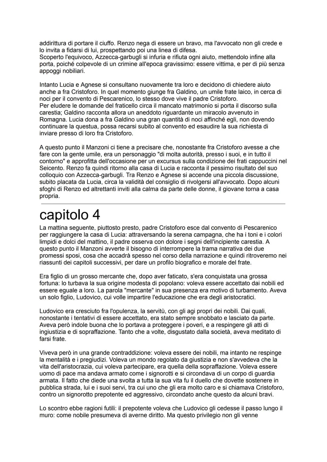 capitolo 1
II racconto della vicenda da cui prende le mosse il romanzo | Promessi Sposi di Alessandro
Manzoni comincia con un'ampia visione