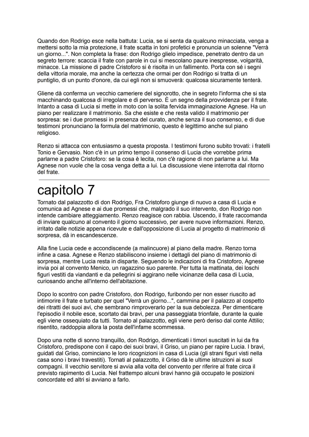 capitolo 1
II racconto della vicenda da cui prende le mosse il romanzo | Promessi Sposi di Alessandro
Manzoni comincia con un'ampia visione