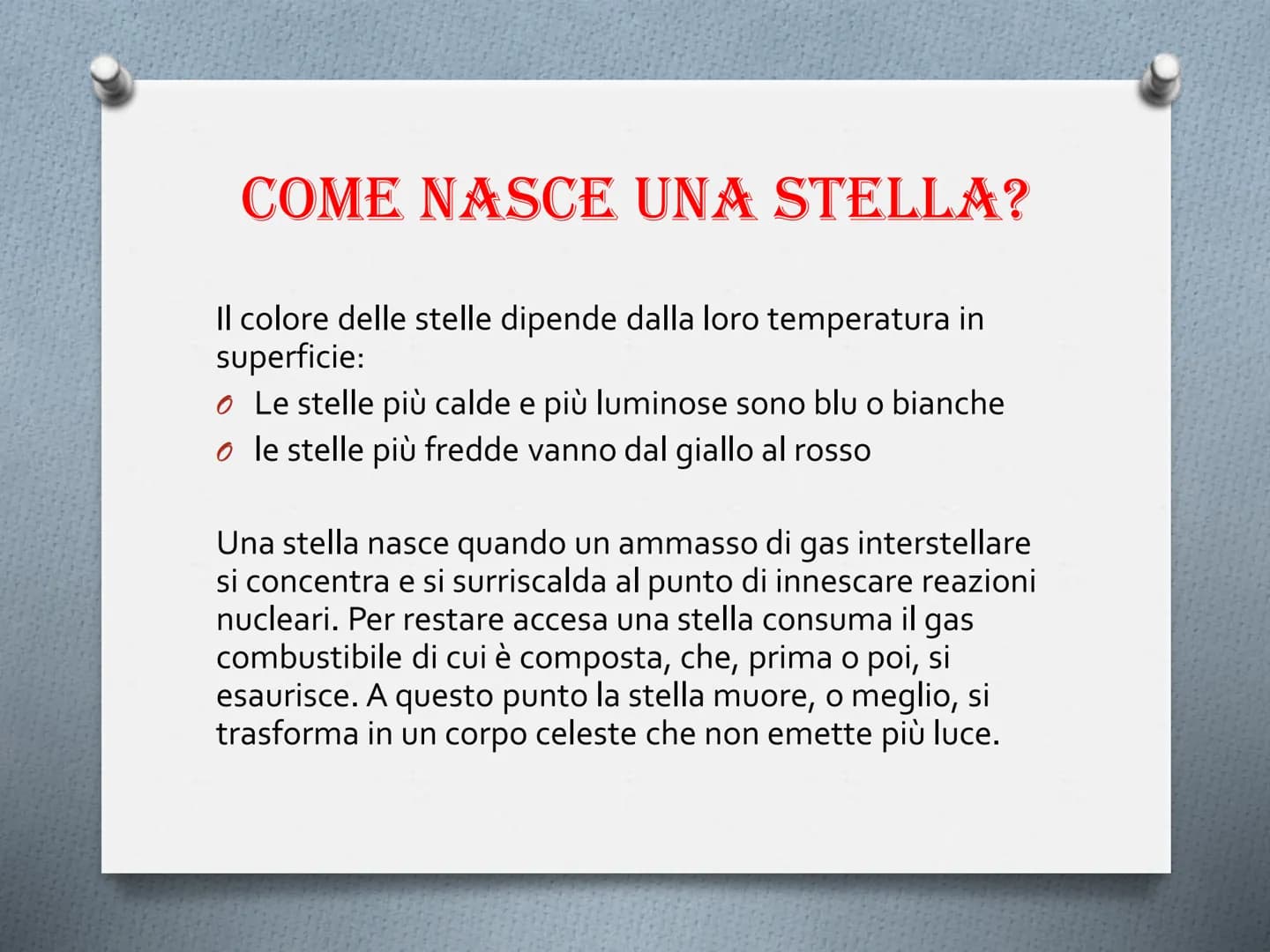 # IL SISTEMA SOLARE E L'UNIVERSO # COME SI È FORMATO L'UNIVERSO?
Si ritiene che l'universo abbia avuto origine da una
gigantesca esplosione