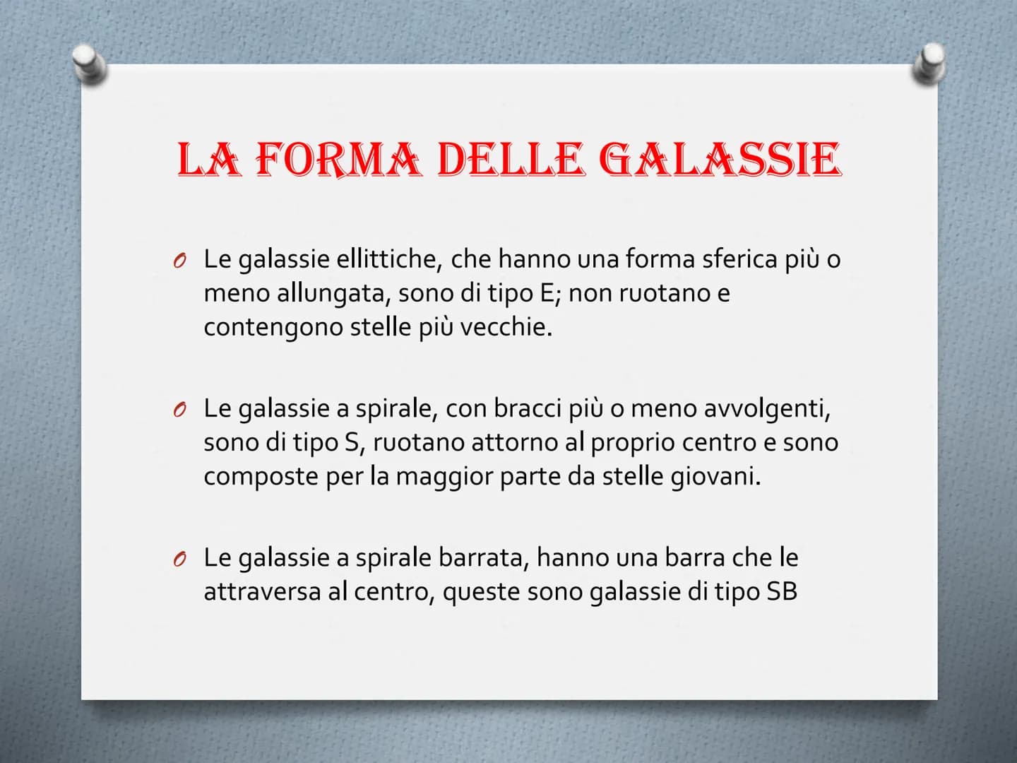 # IL SISTEMA SOLARE E L'UNIVERSO # COME SI È FORMATO L'UNIVERSO?
Si ritiene che l'universo abbia avuto origine da una
gigantesca esplosione