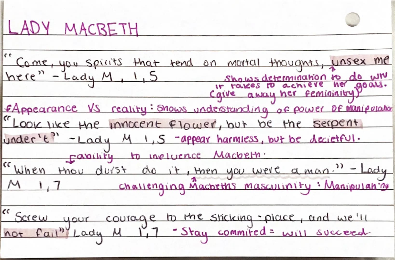 MACBETH
he is worthy of being called Israve
"for brave Macbeth - well he deserves that name"
- Captain 1,2 - Valiant + Loyal, contrast to l