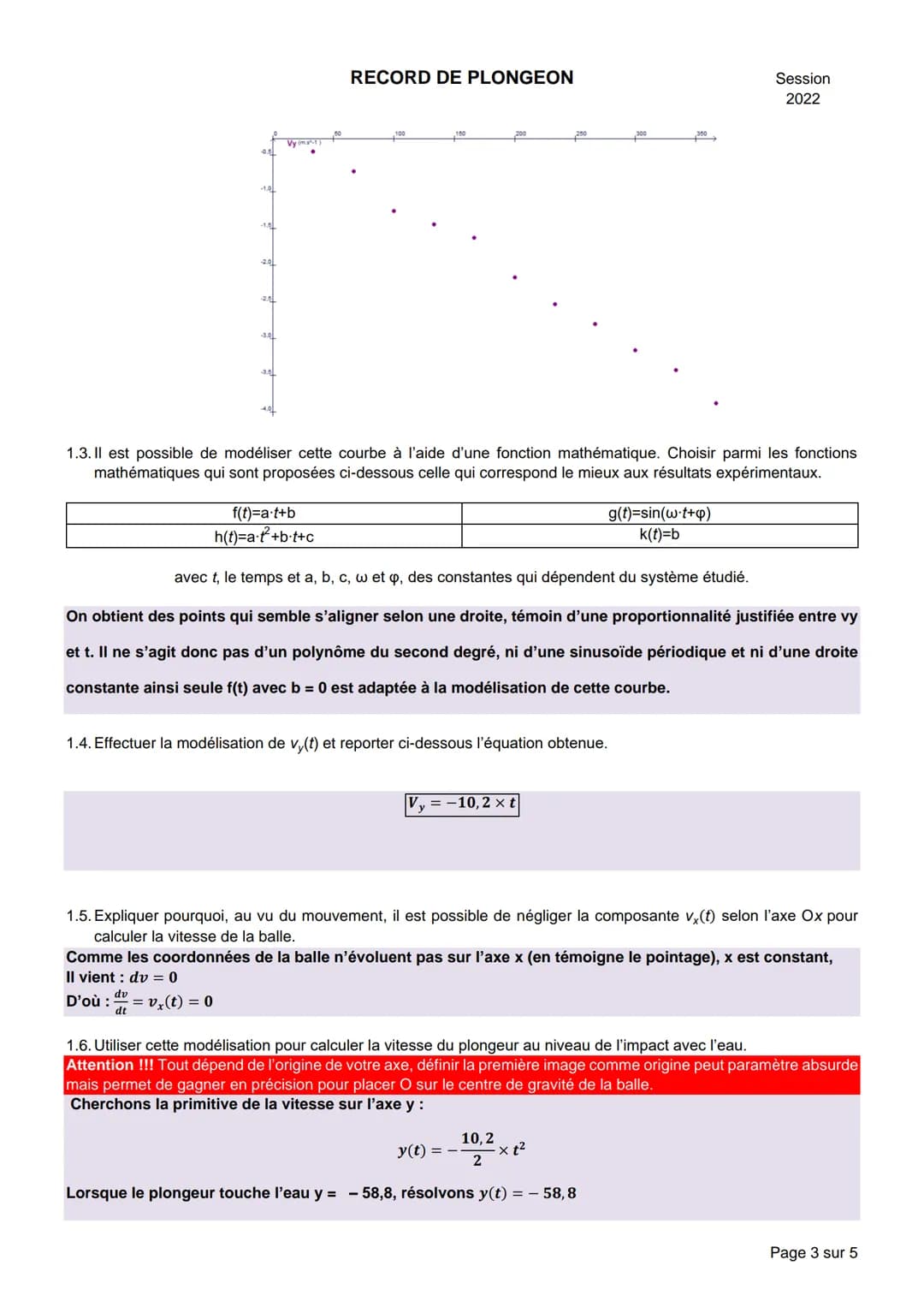 <h2>RECORD DE PLONGEON</h2>
<h3>BACCALAURÉAT GÉNÉRAL</h3>
<h4>Épreuve pratique de l'enseignement de spécialité physique-chimie</h4>
<h5>Éva