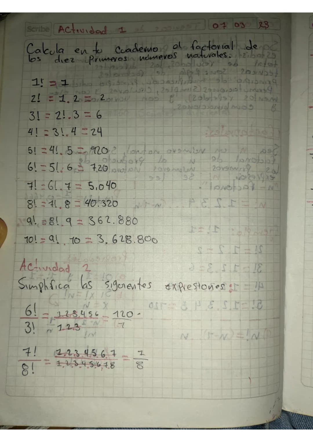 07 03 23 Tecnicas de conte
Scribe
en numerologe
لا
estadistilizadas parcen de probabilidad el
total de resultados, las diferentes
técnicas s