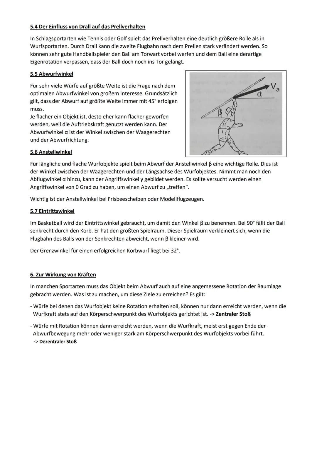 # Werfen
Fast alle Würfe im Sport können in 3 Grundformen unterteilt werden. Diese sind Schlagwürfe, Drehwürfe
und Druckwürfe. Dabei gibt e