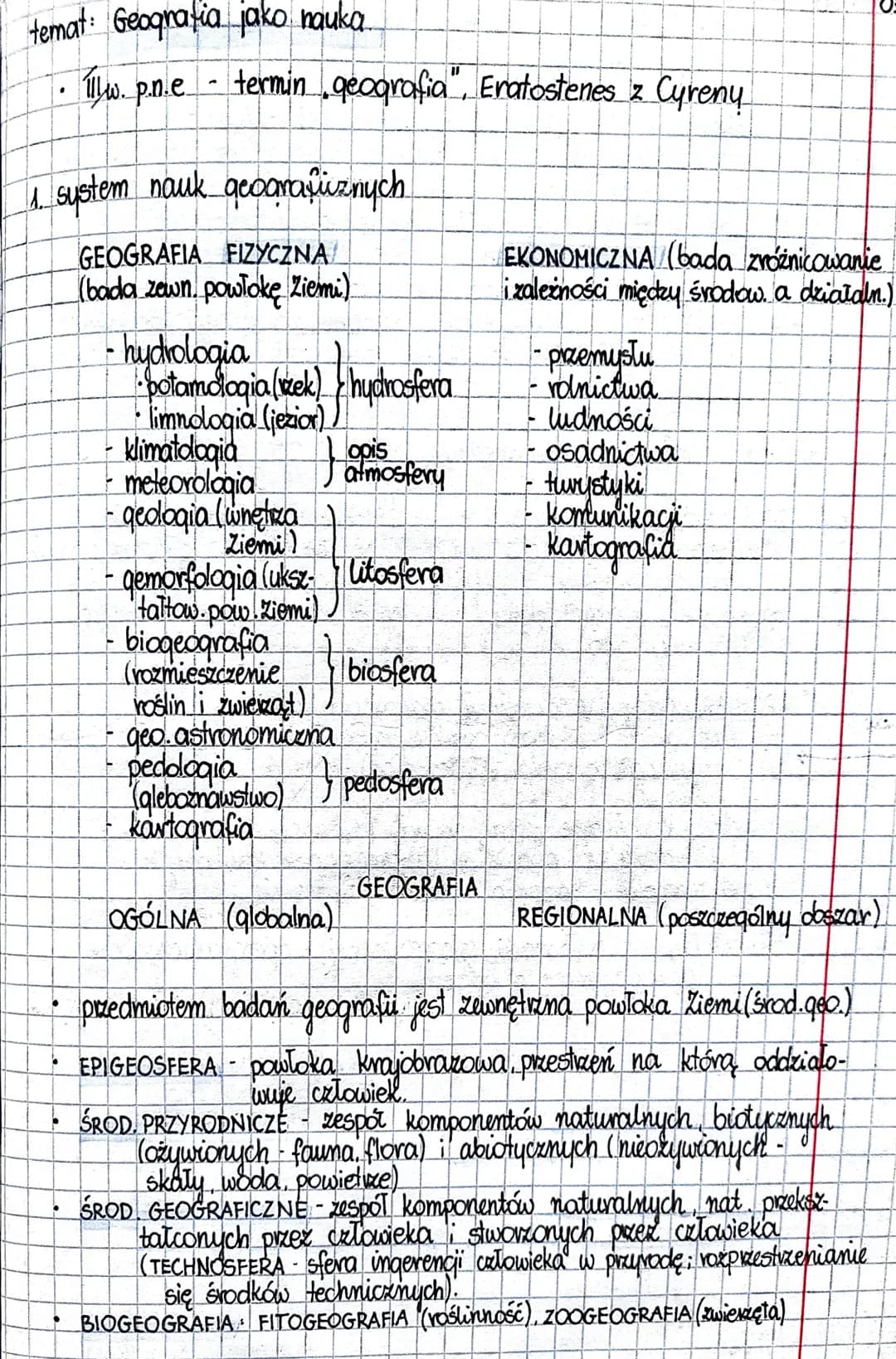 <p>Nauki geograficzne są integralną częścią rozwoju społeczeństwa od starożytności. Termin "geografia" został użyty po raz pierwszy przez E