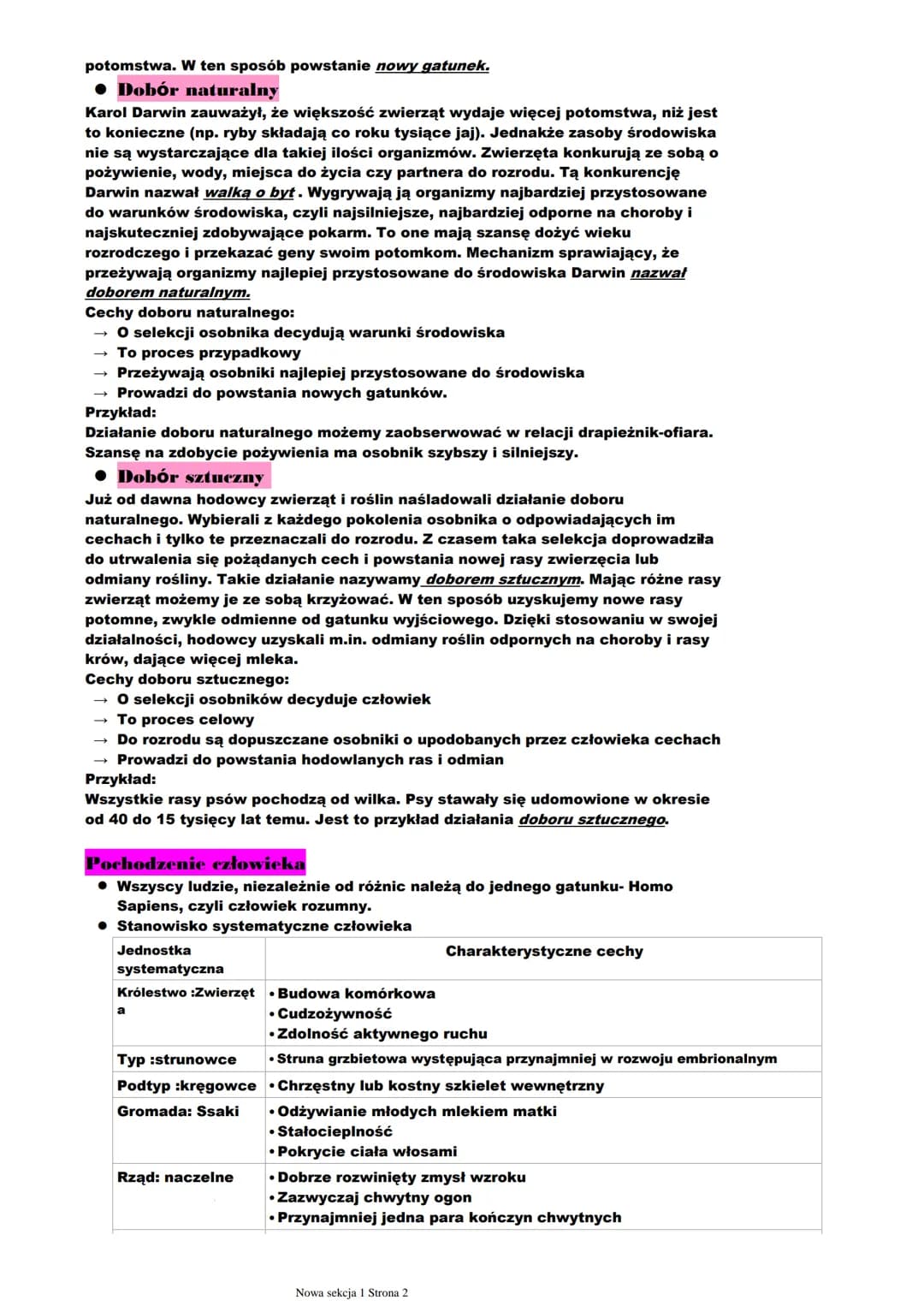 # Ewolucja Życia
## Czym jest ewolucja?
Ewolucja, jest to proces powolnych zmian, które są kierunkowe, nieodwracalne i
prowadzą do powstani