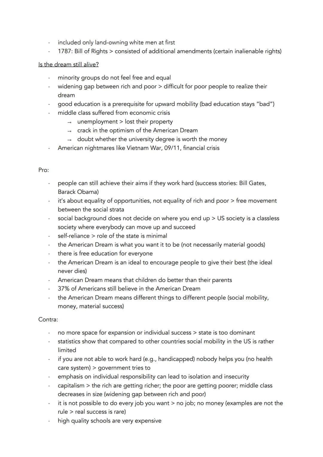 # American myths and realities
## What is the American Dream?
- different definitions of the American Dream
- dream of fame and fortune