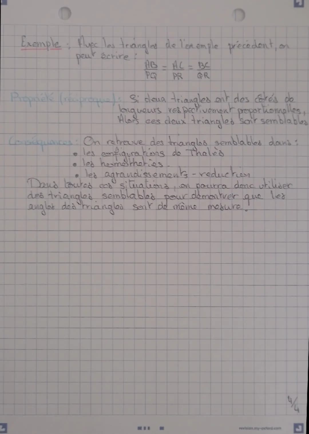 # Maths
- triangles égaux.
L'essentiel du cours.
Définitions
Trungle agawa: On dit que deux trangles sont égaux
:) si leurs 3 côtés cit
(is