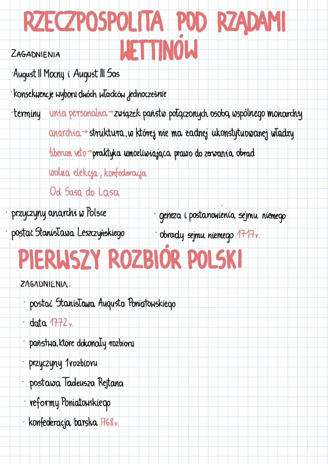# RZECZPOSPOLITA POD RZĄDAMI
# HETTINÓW
ZAGADNIENIA
* August II Mocny i August III Sas
* konsekwencje wyboru dwóch władców jednocześnie
* te