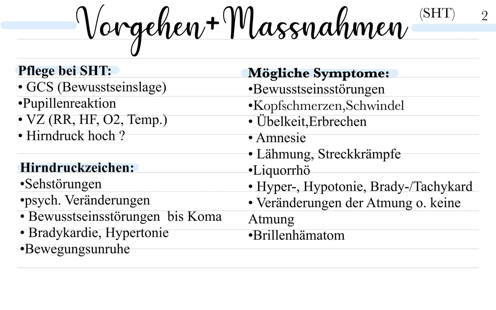 # Schädel-Hirn-trauma
Definition: -> Schädelverletzung mit Beteiligung des Gehirns, ausgelöst durch
Gewalteinwirkung
Direkt Schädigung d.