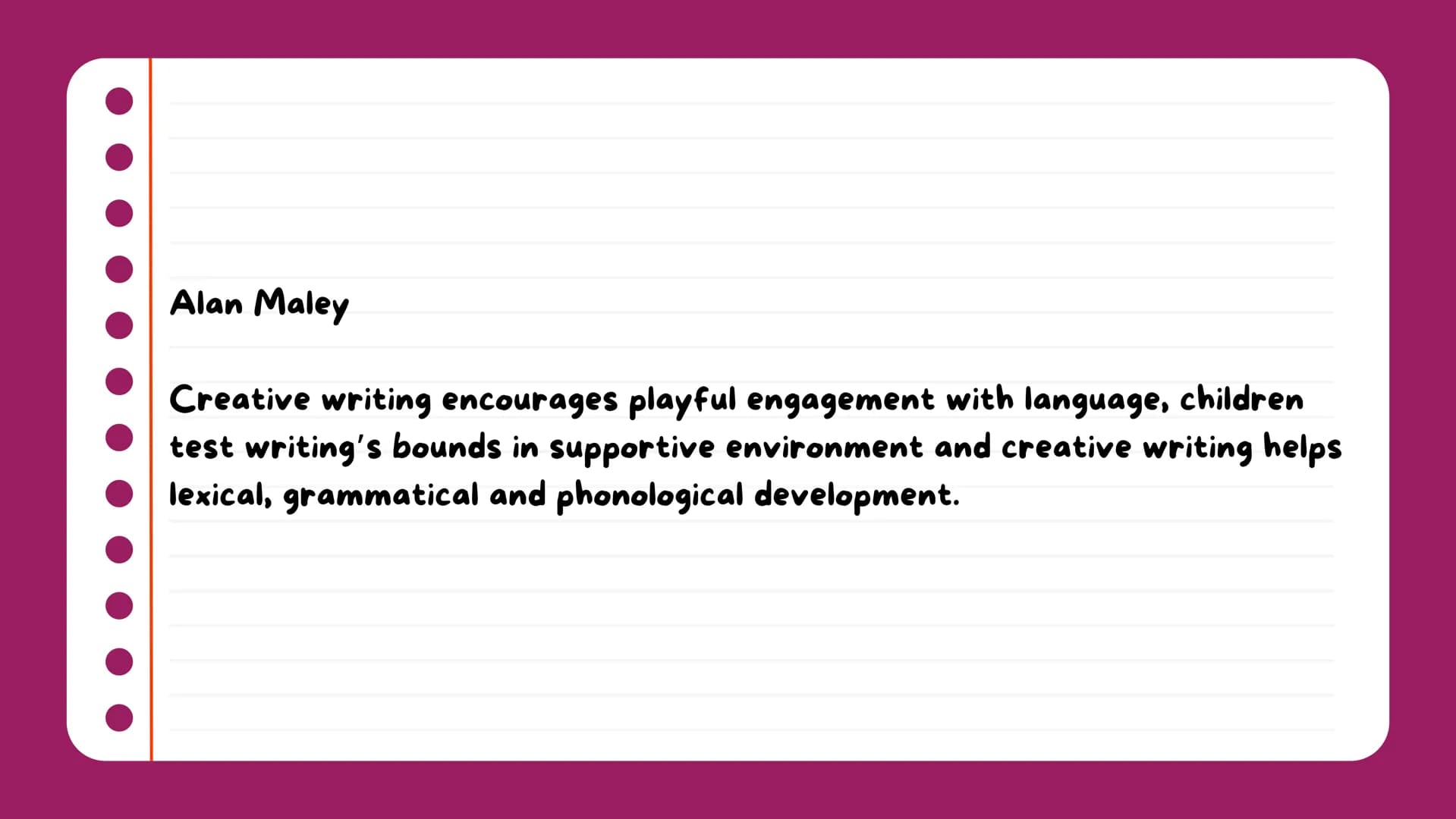 AQA - A-Level Eng
Lang
CLA
Literacy Vygotsky
Social Constructivist View
This view sees teachers acting as the More Knowledgeable other a
