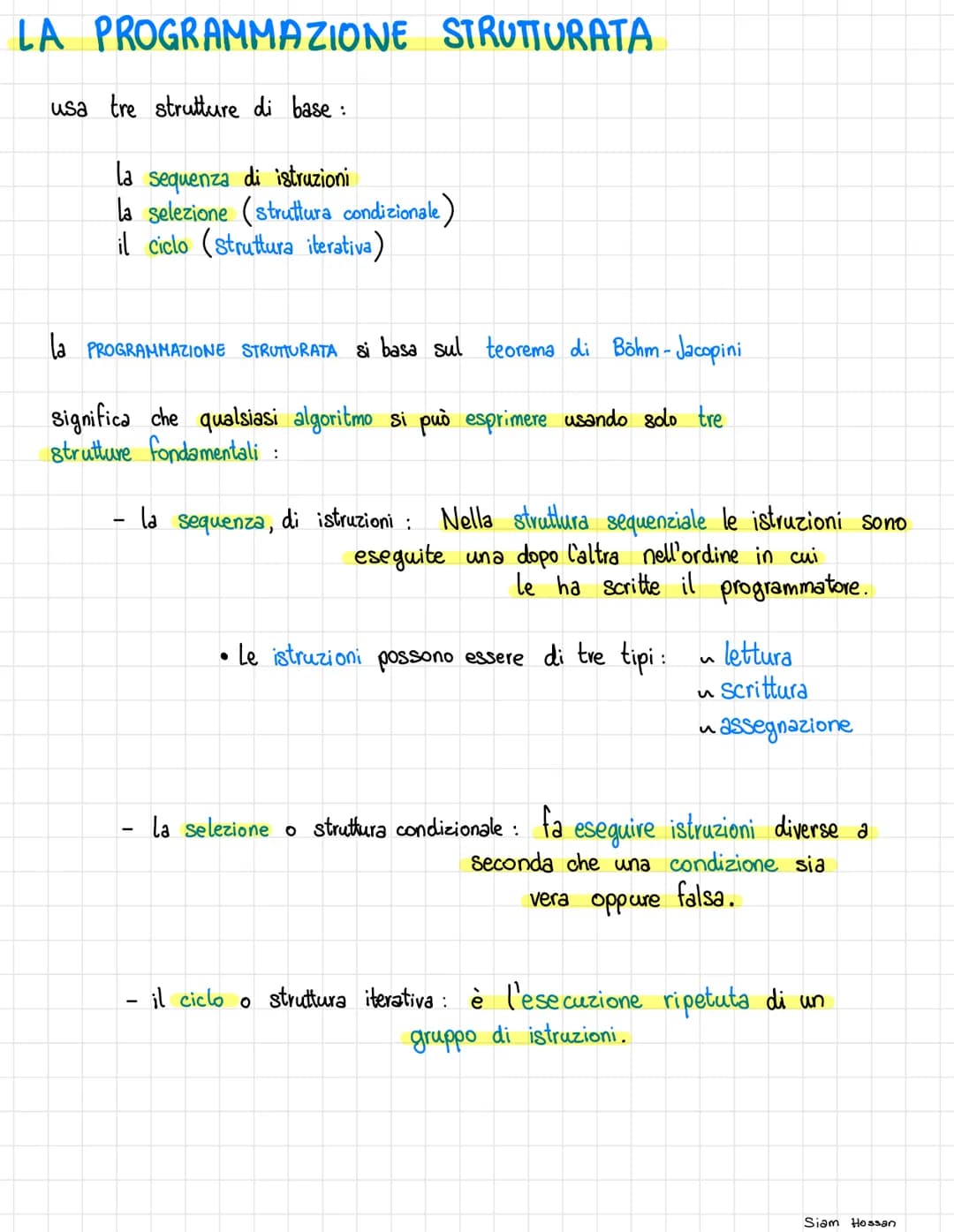 # DAL RAGIONAMENTO AL CODING
SIAM HOSSAN
1. Analisi del problema
2. Astrazione
3. Scomposizione del problema
4. Formulazione di algoritmi