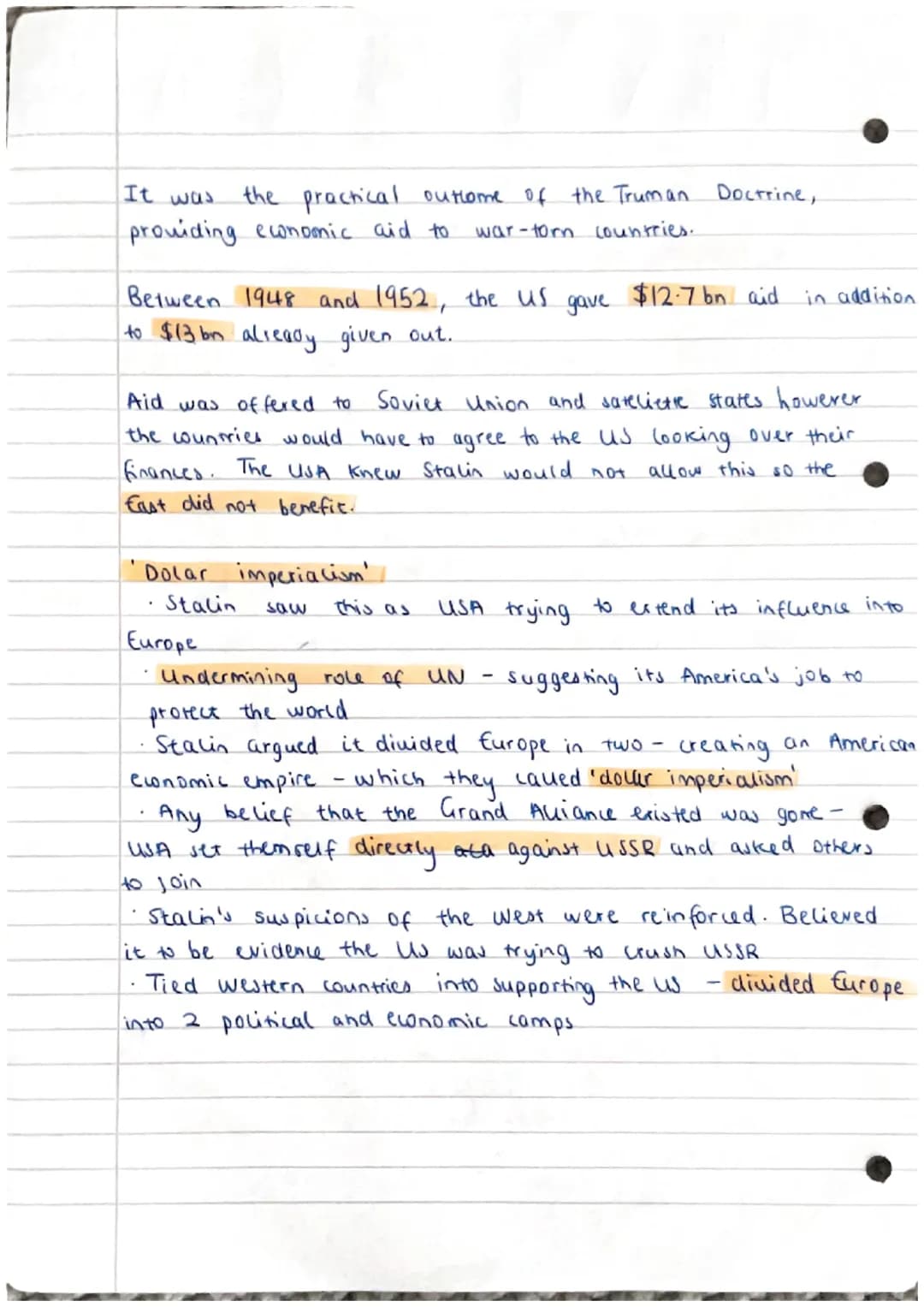 # HISTORY
# OF
# THE
# DEVELOPMENT
# COLD WAR
Truman Doctrine.
The Long Telegram confirmed Truman's worst fears: Soviet Union
wanted t