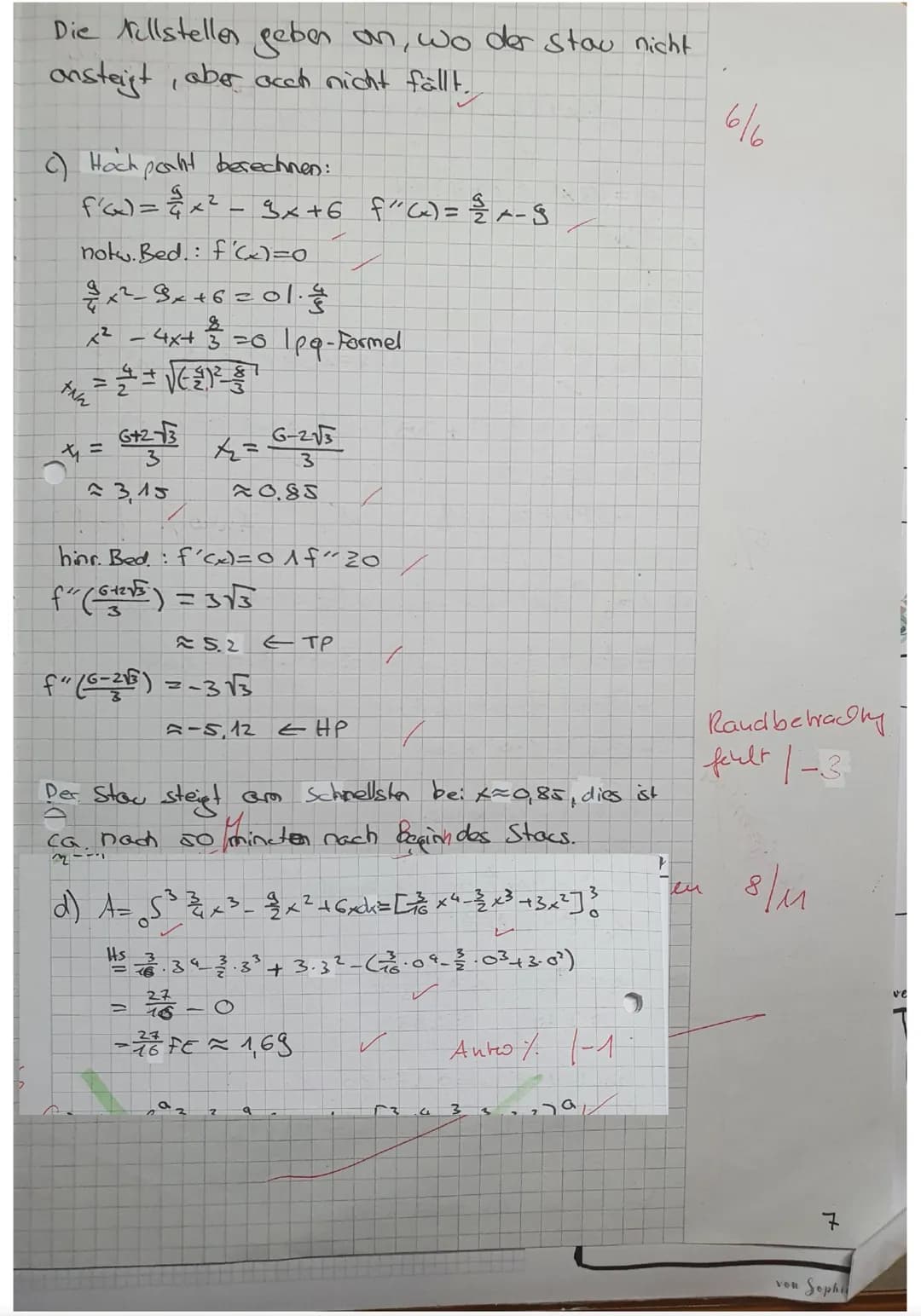 LK Mathematik Q1
2. Klausur
Name
.2020
Hilfsmittelfreier-Teil
maximale Bearbeitungsdauer 45 Minuten
Aufgabe 1)
Gib die Stammfunktionen an
