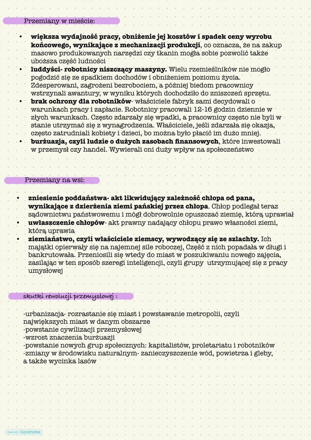 # REWOLUCJA PRZEMYSŁOWA
To wszystkie zmiany społeczne, technologiczne i gospodarcze, które doprowadziły do
powstania wielkiego przemysłu w