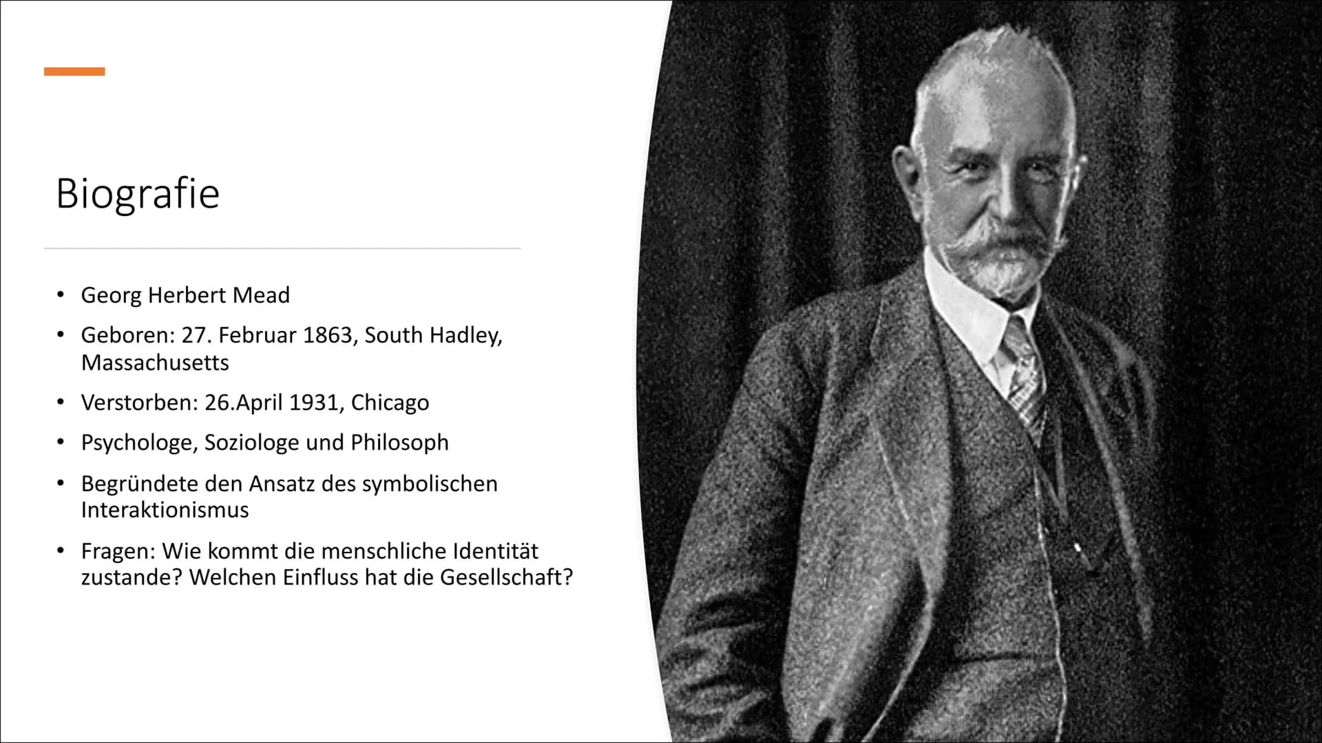 Mead und Krappmann # Inhalt
- Mead
- Krappmann
- Vergleich Mead # Inhalt
- Biografie
- Kerngedanken
- Instanzen
- Sozilisationsprozesse
-