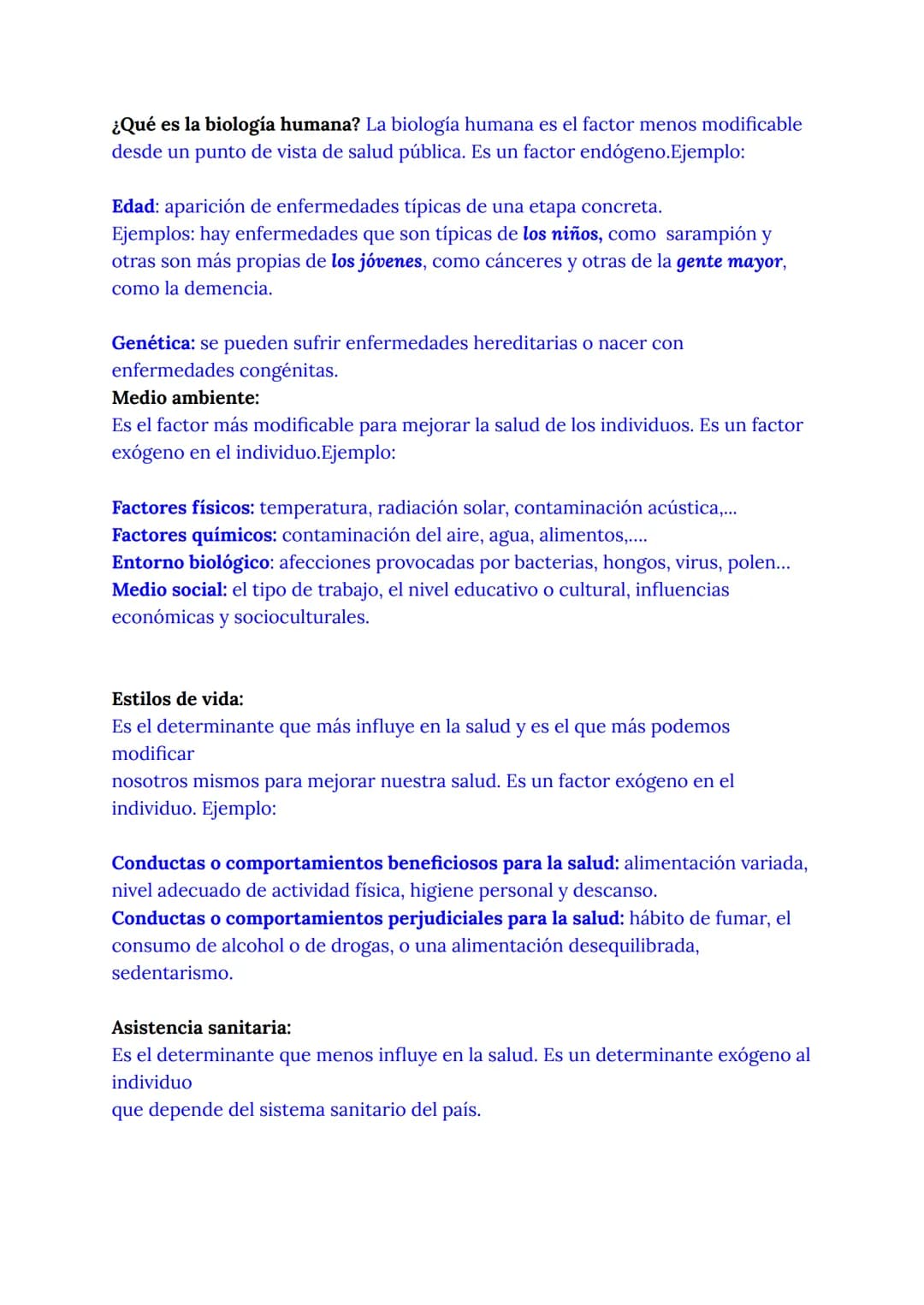 Apunte C1
Qué es la salud?
La salud es un estado de completo bienestar físico, mental y social, y no sólo
la ausencia de afecciones o enfe