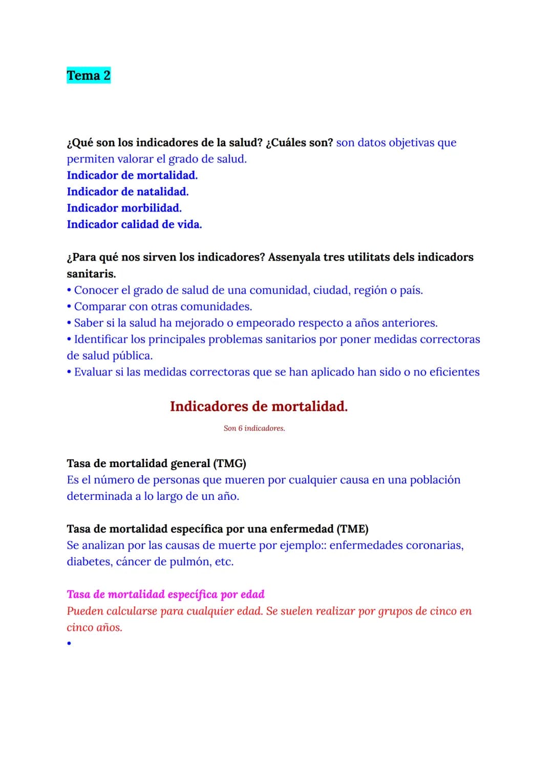 Apunte C1
Qué es la salud?
La salud es un estado de completo bienestar físico, mental y social, y no sólo
la ausencia de afecciones o enfe