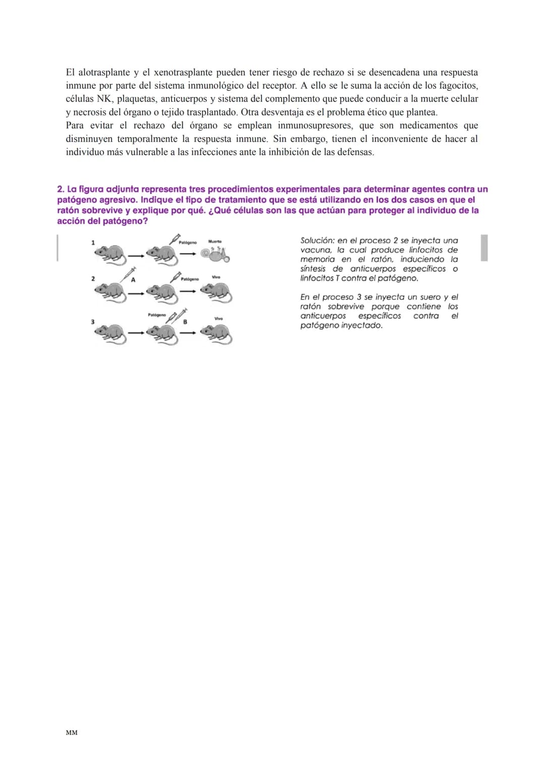 # TEMA 12: INMUNOLOGÍA
La inmunología es la ciencia que estudia los mecanismos de defensa que protegen al organismo de
infecciones producid