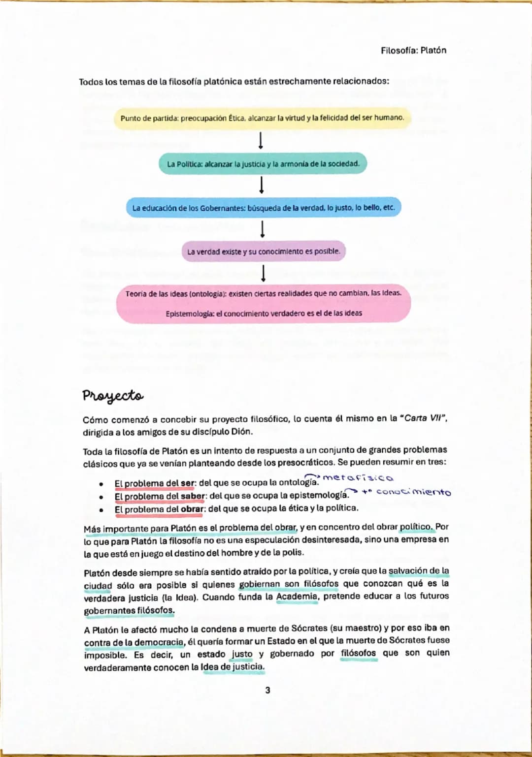 Filosofía: Platón
# Platón
## Contexto histórico y filosófico
Las guerras médicas, iniciadas en 499 a.C., unieron a los griegos contra lo