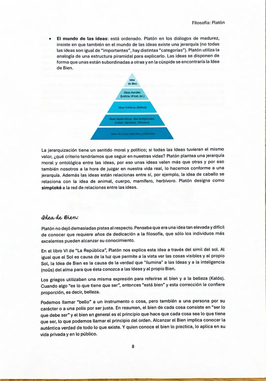 Filosofía: Platón
# Platón
## Contexto histórico y filosófico
Las guerras médicas, iniciadas en 499 a.C., unieron a los griegos contra lo