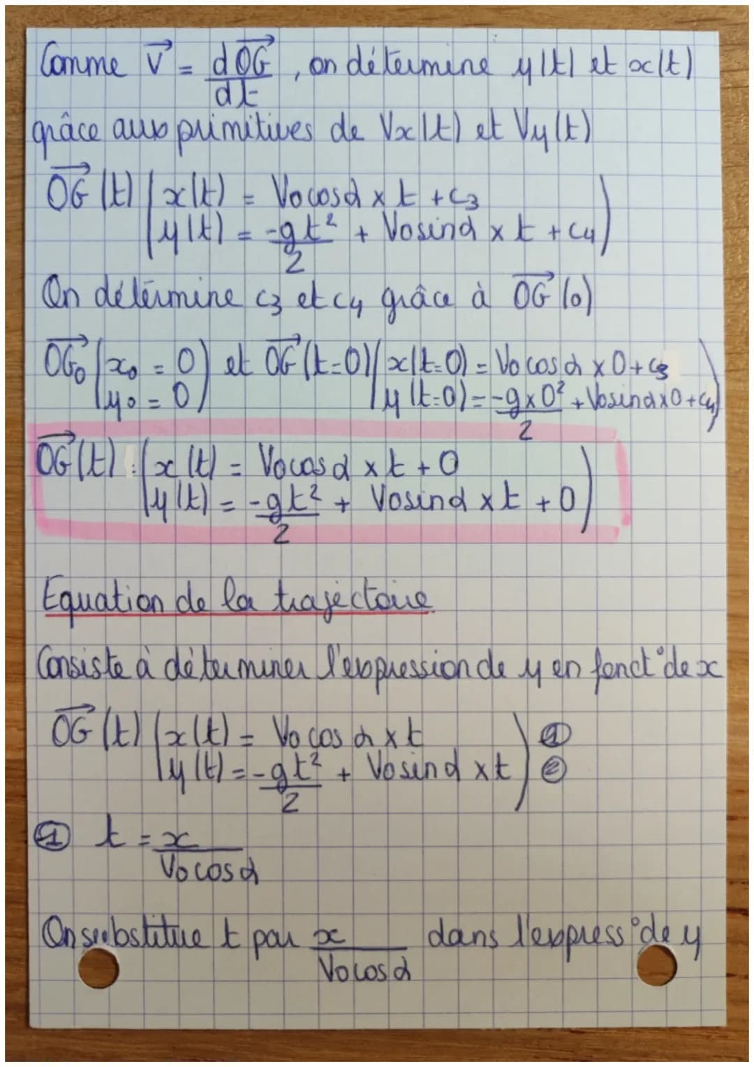 M
OUVE
M
ENT
5
DANS UN CHAMP UNIFORME
1ere lai de Newton
Principe d'inertie
→ soumis à des forces qui se compensent
→ mut rectilige/unif