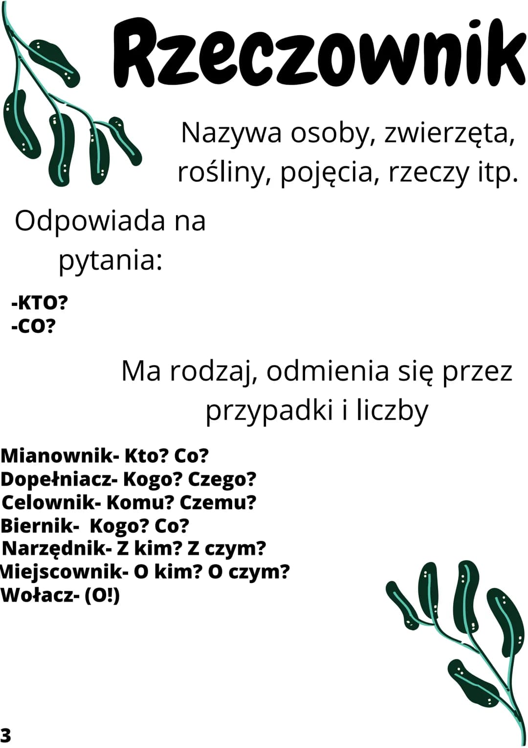 # Odmienne
i
# nieodmienne
# czesci mowy
ANNA LIPIŃSKA Odmienne
czesci
mowy
ODMIENNE CZĘŚCI MOWY
DZIELIMY NA:
-Rzeczownik
-Czasownik
-P