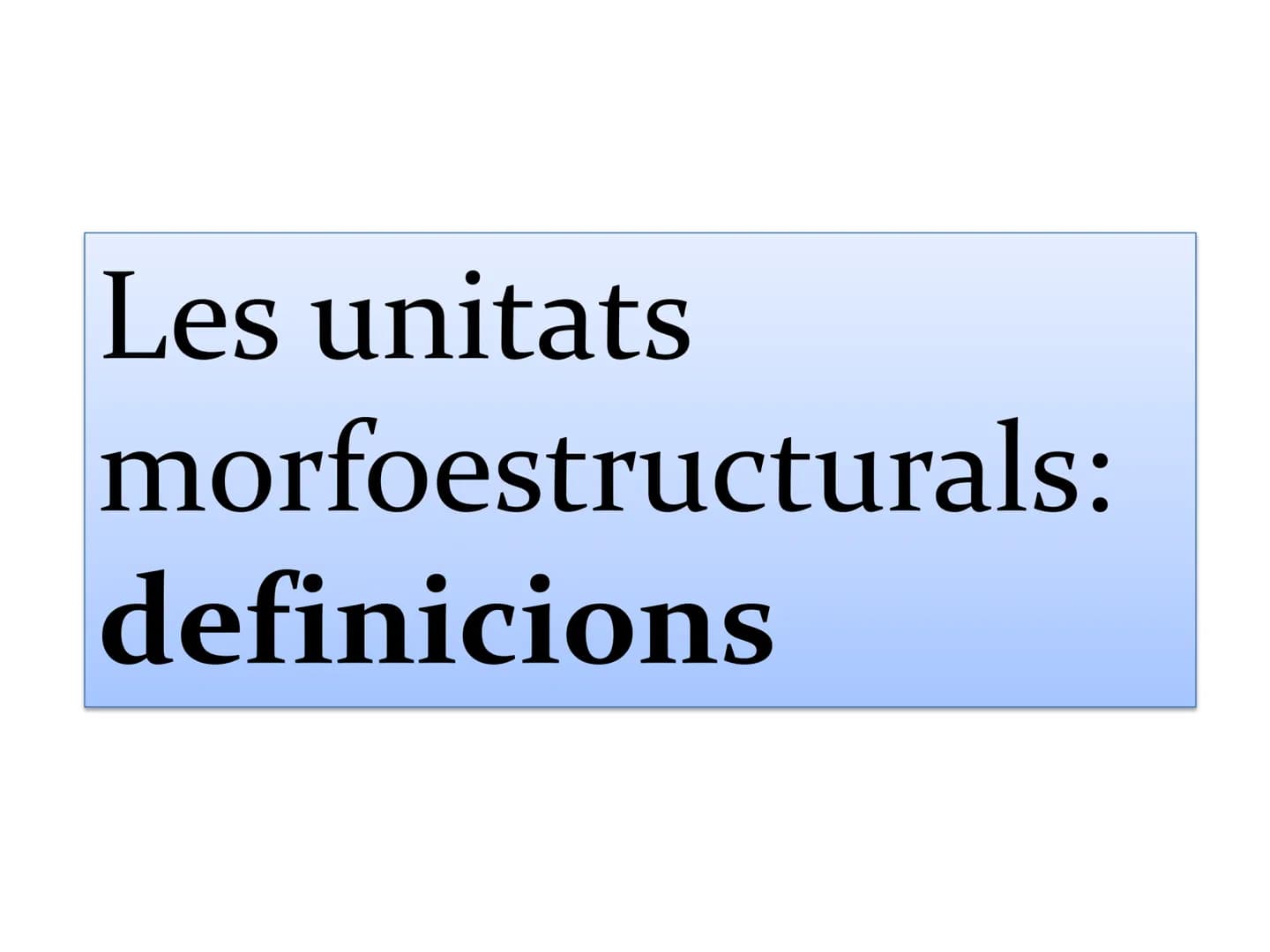 # Tema 1.
L'espai geogràfic
espanyol: diversitat
geomorfològica # L'espai geogràfic espanyol
* País europeu de grandària mitjana (505
98