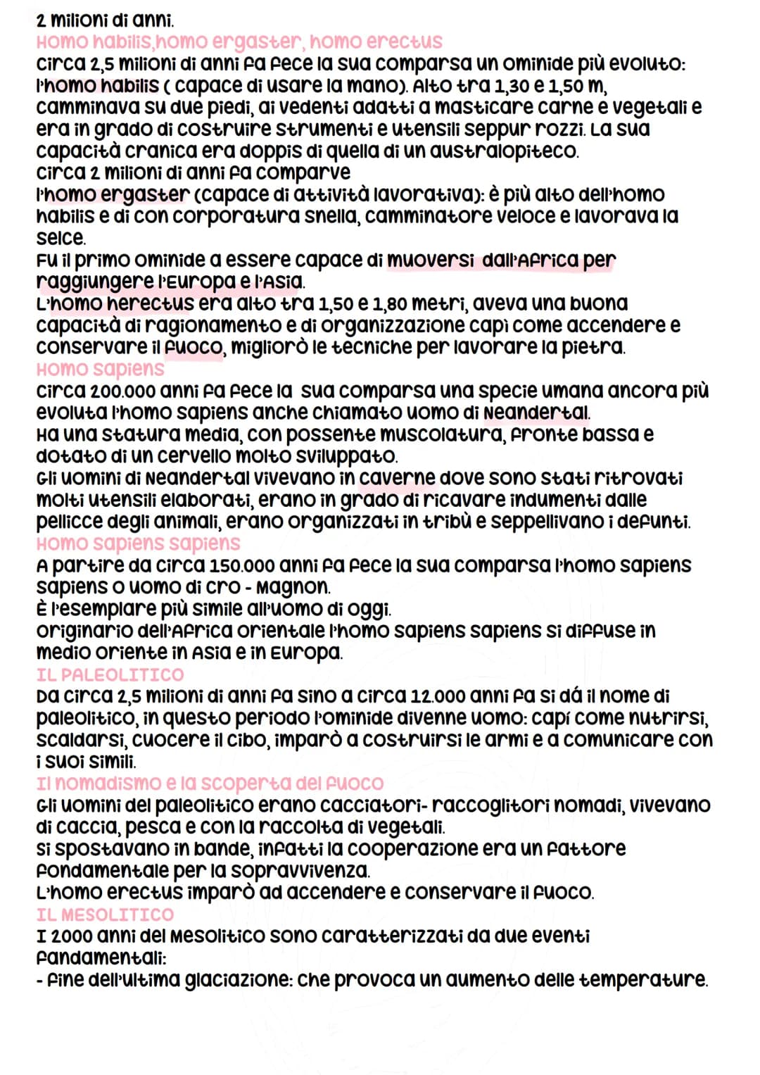 # LA PREISTORIA
cos'é la preistoria
con il termine preistoria viene indicato il periodo più antico e più lungo
della storia dell'uomo (olt