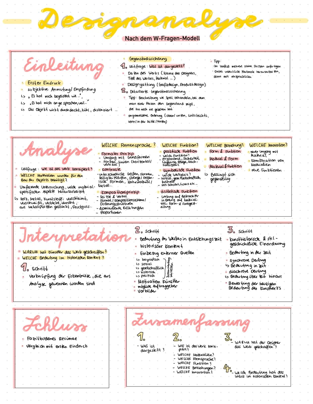 # Designanalyse
Nach dem W-Fragen-Modell
# Einleitung
* Erster Eindruck.
* subjektive Anmutung/ Empfindung
* > Es hat mich