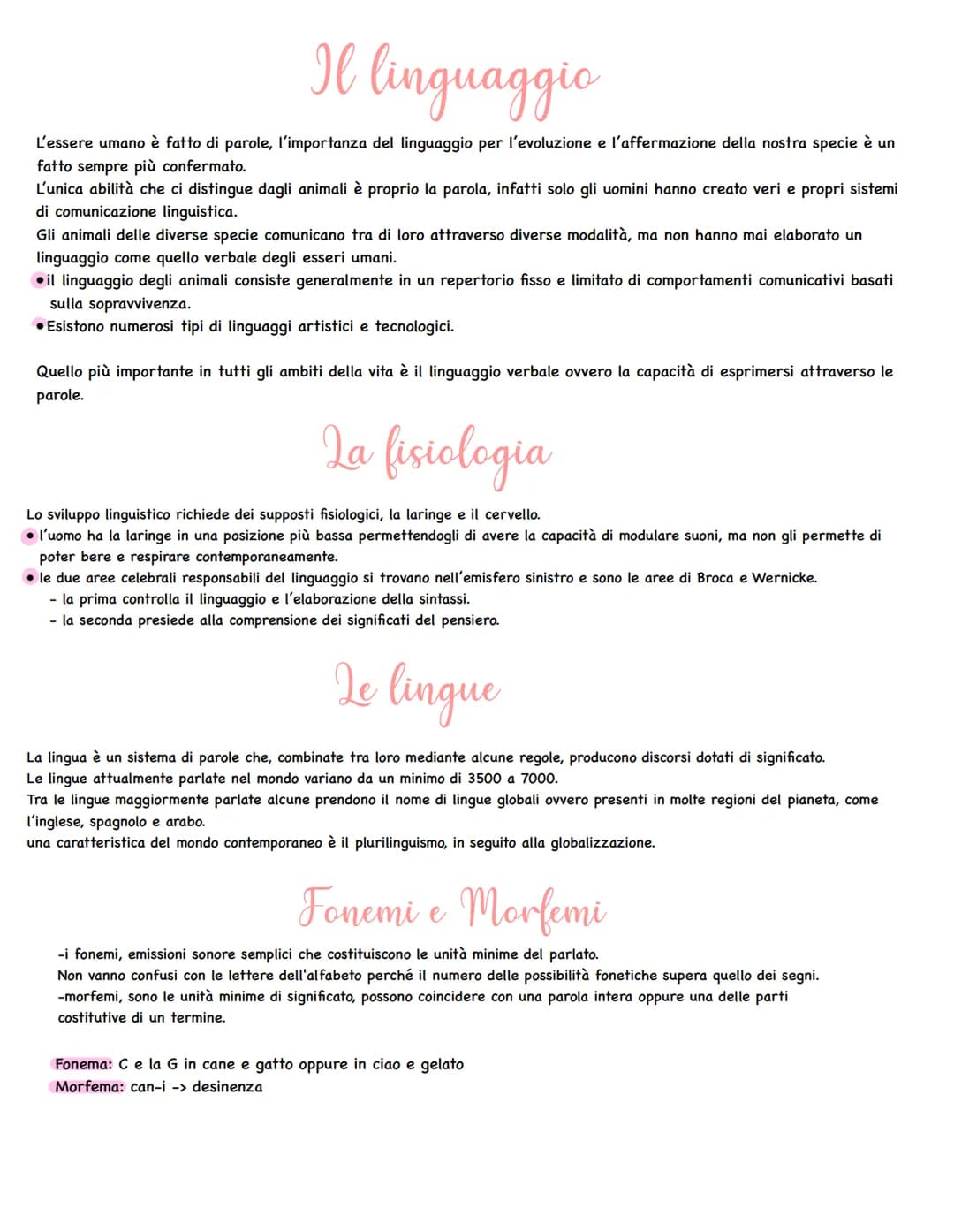 # Il linguaggio
L'essere umano è fatto di parole, l'importanza del linguaggio per l'evoluzione e l'affermazione della nostra specie è un
f