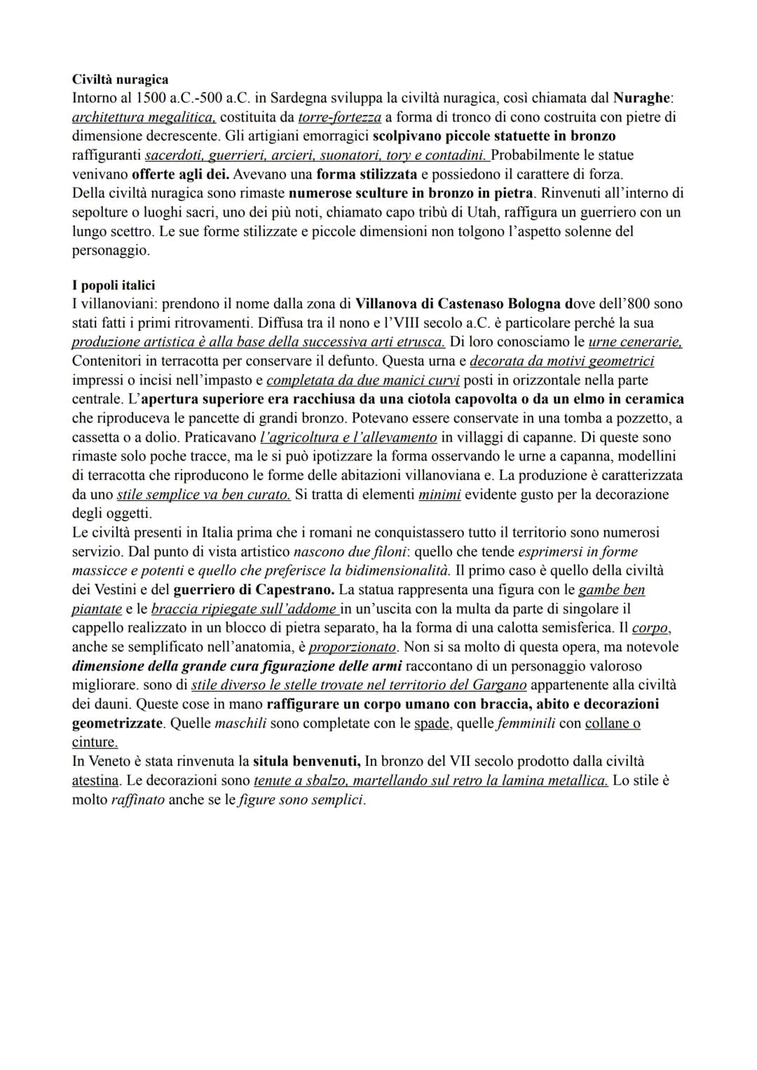 Arte preistorica
I primi manufatti creati dell'uomo risalgono all'Età della Pietra, che si divide in 3:
-II Paleolitico o età della pietra