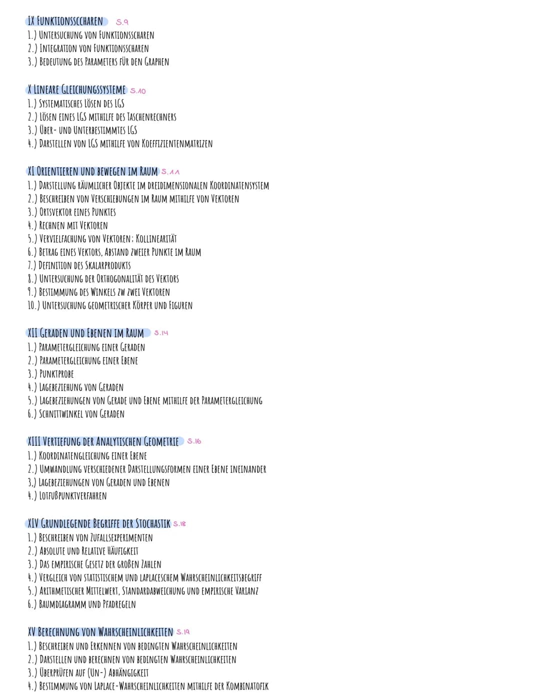 + ×
Mathe Abitur 2023
Lernzettel
- ÷ # INHALTSVERZEICHNIS
I EXPONENTIALFUNKTIONEN S.A
1.) CHARAKTERISTISCHE EIGENSCHAFTEN EXPONENTIELLER