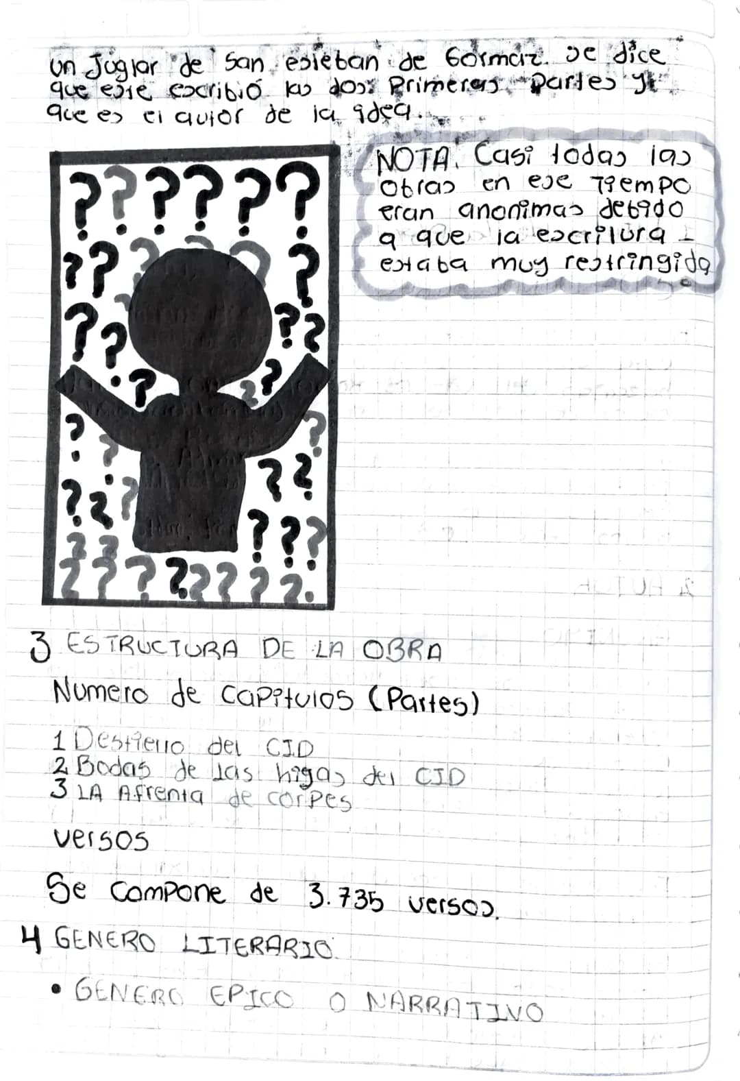 # Poema
De
Mío
CID # LOCALIZACIÓN DE LA
OBRA *
1 titulo de la obra
* ¿DE DONDE SURGE EL TÍTUIO?
RSurge del Personaje dei Tema, Porav